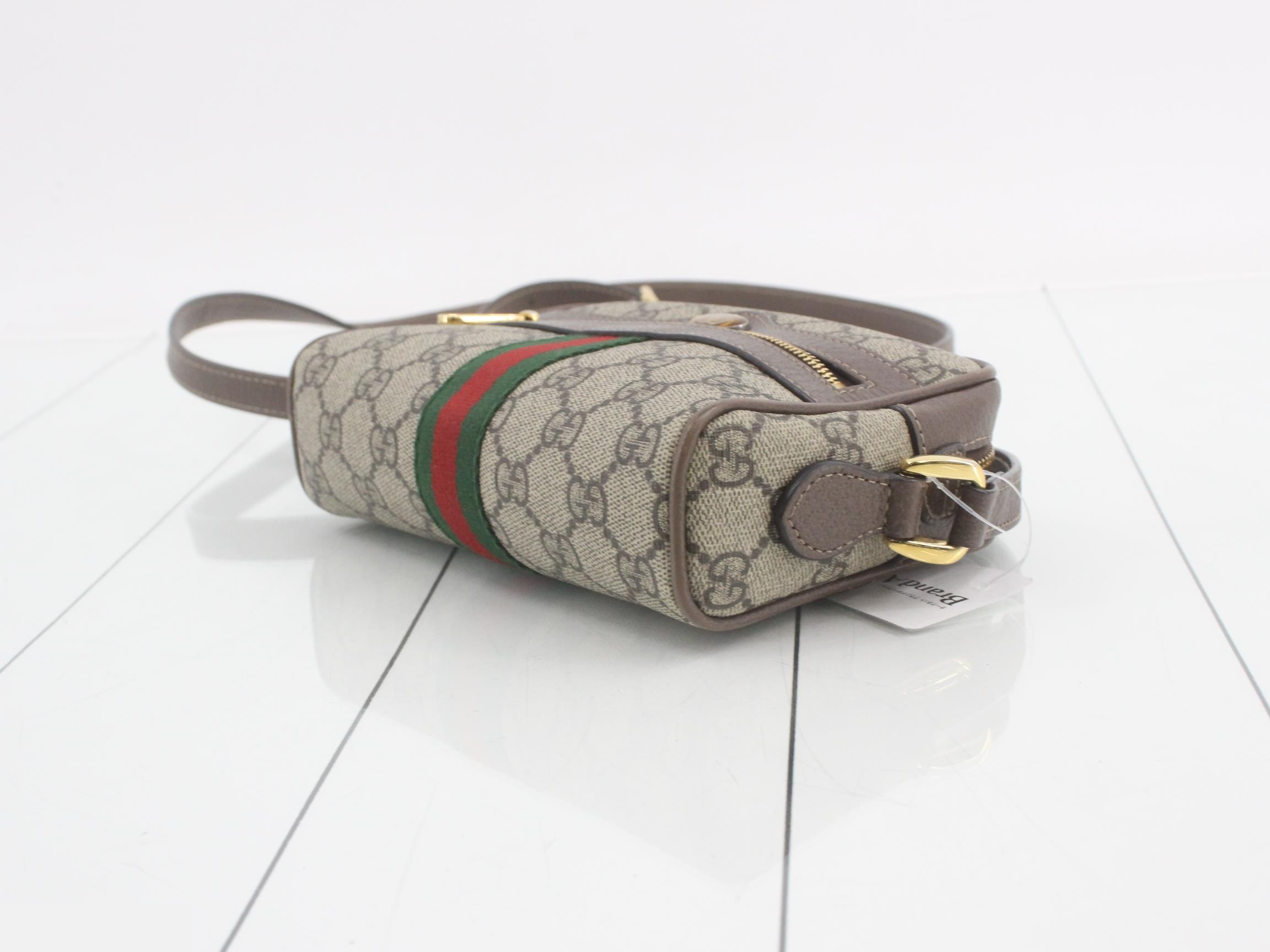 GG Supreme Ophidia Small Camera Bag, Sherry Brown, W17 — view 6