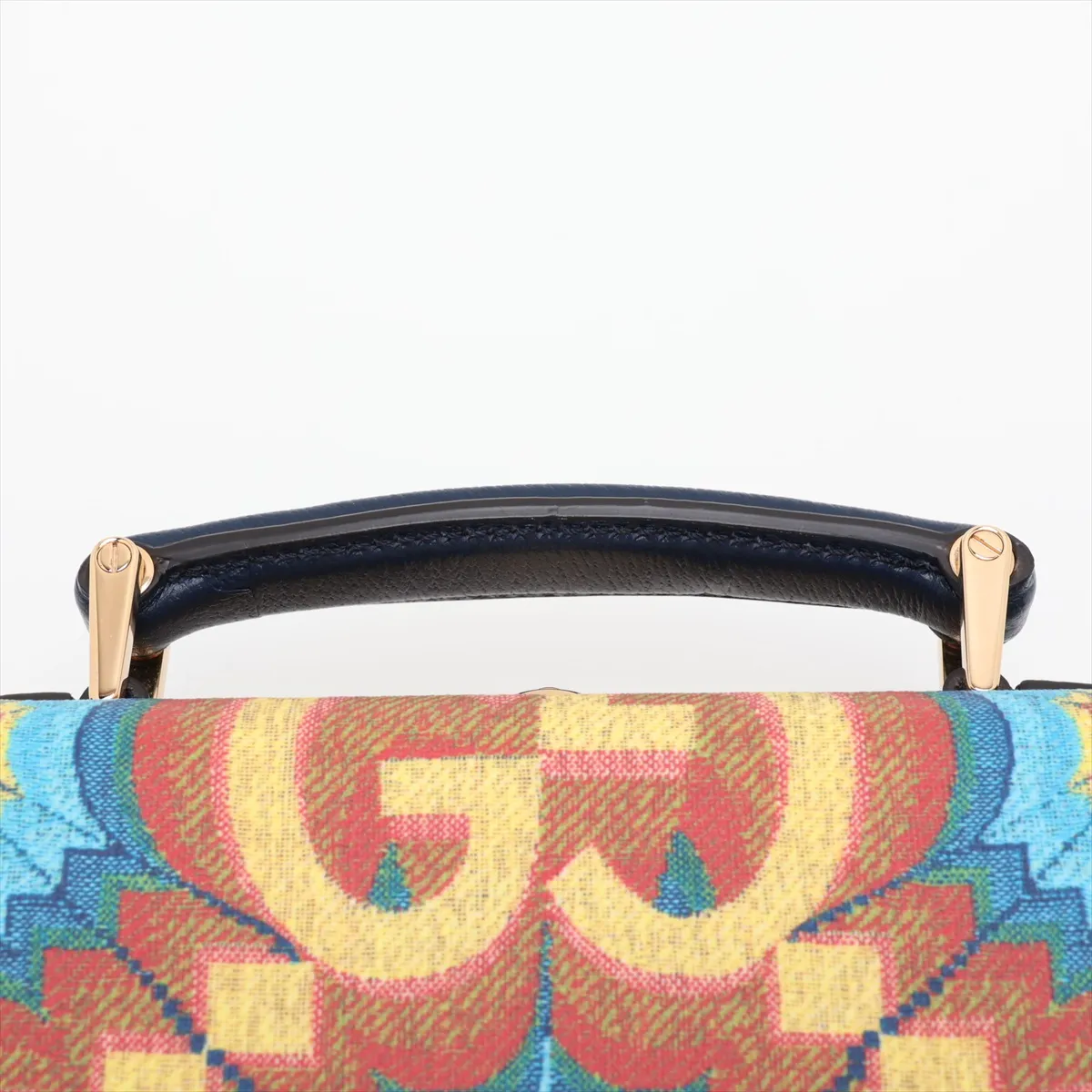 GG Kaleidoscope PVC x Leather 2-Way Handbag, Multicolor 633587 — view 6