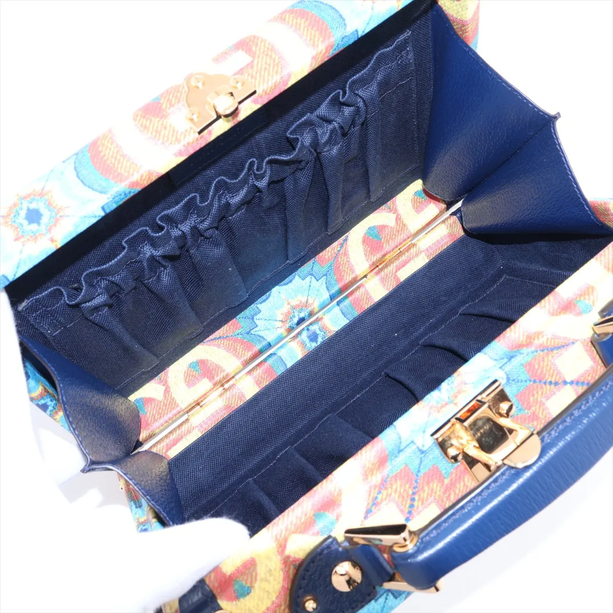 GG Kaleidoscope PVC x Leather 2-Way Handbag, Multicolor 633587 — view 8