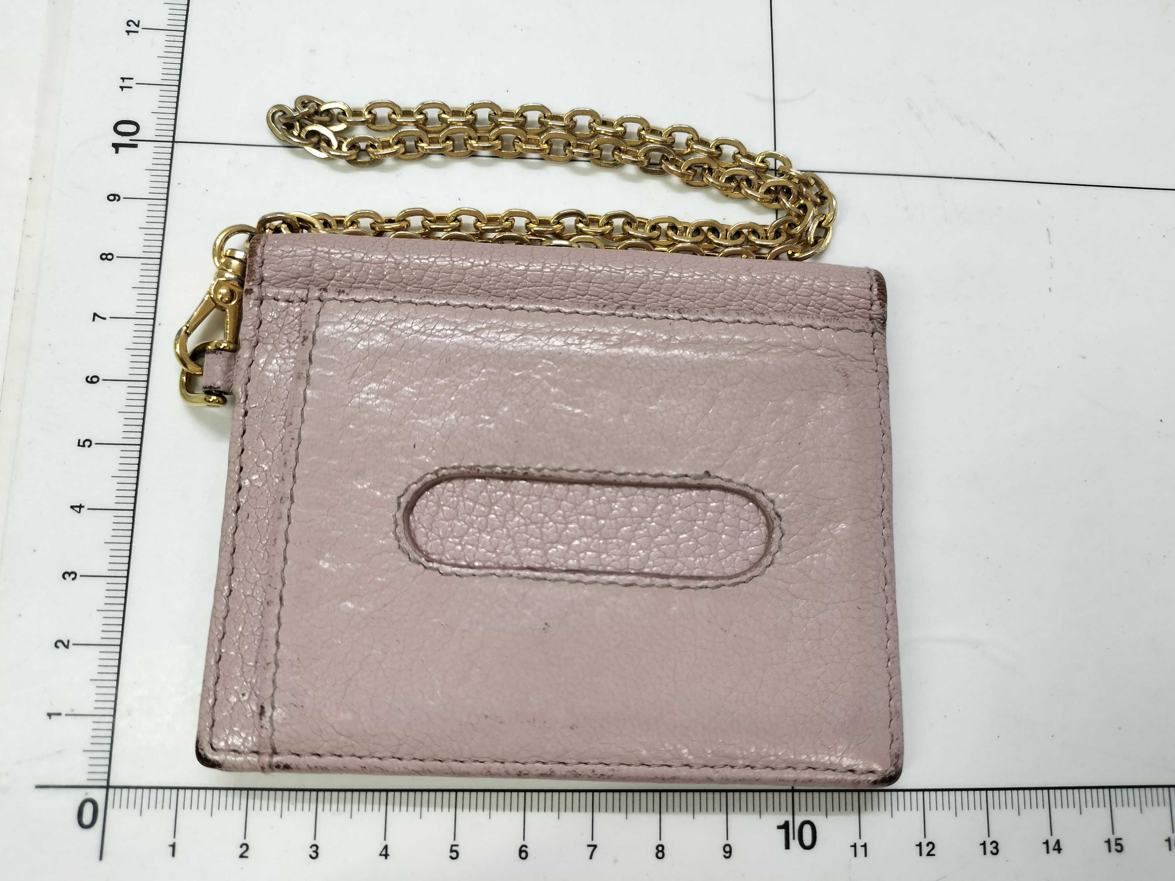 card case with chain, card case/pass case/business card holder. — view 2