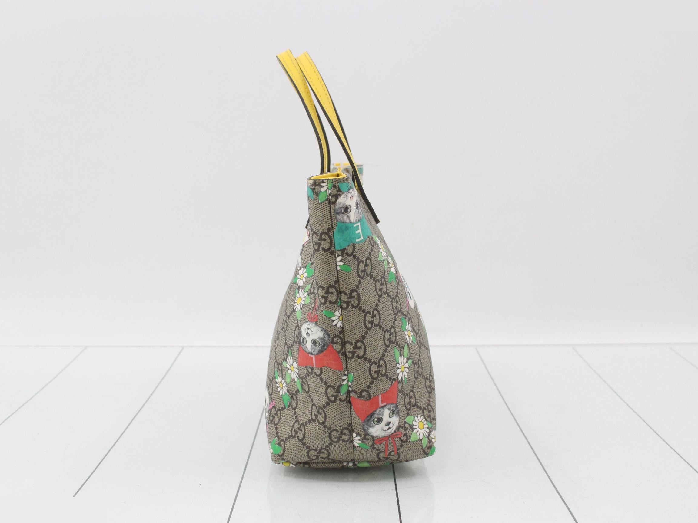 Supreme tote bag, yellow, by Yuko Higuchi, children's. — view 4