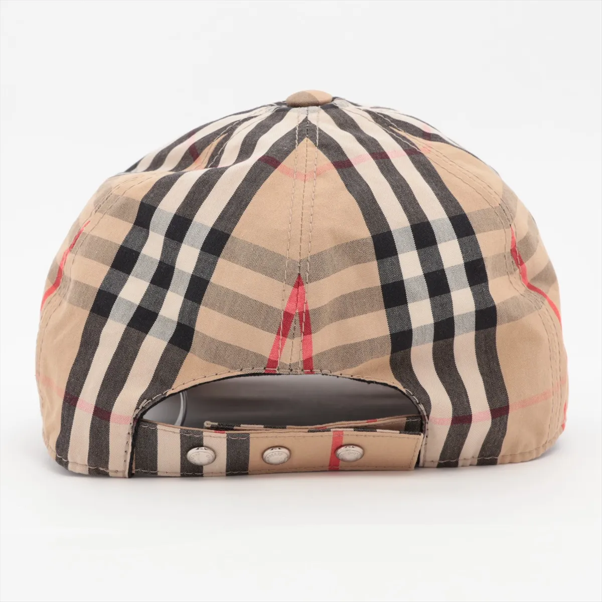 TB logo cap, size S, cotton, beige. Shows signs of wear, — view 3