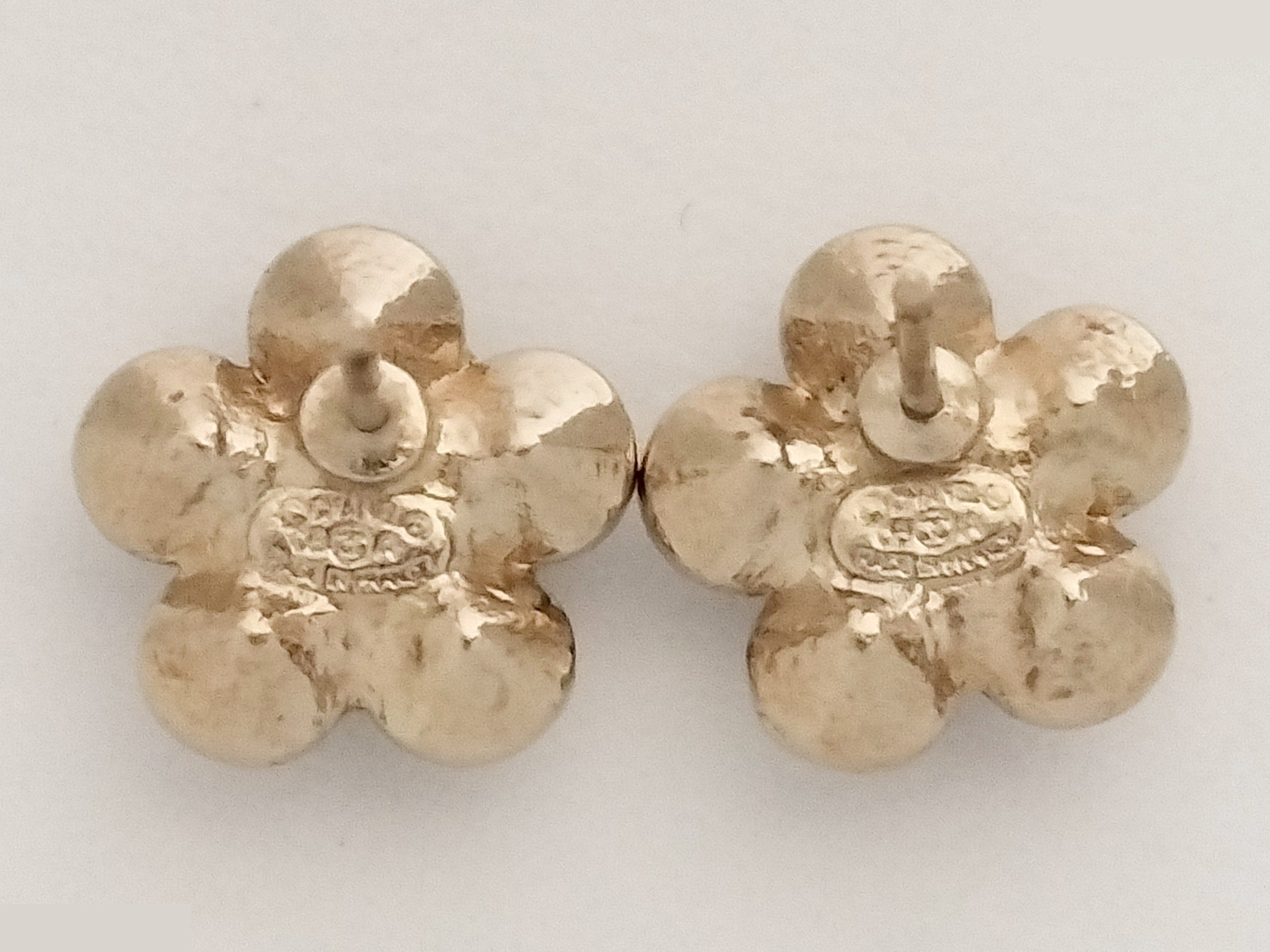 Coco Camellia Gold Earrings — view 3