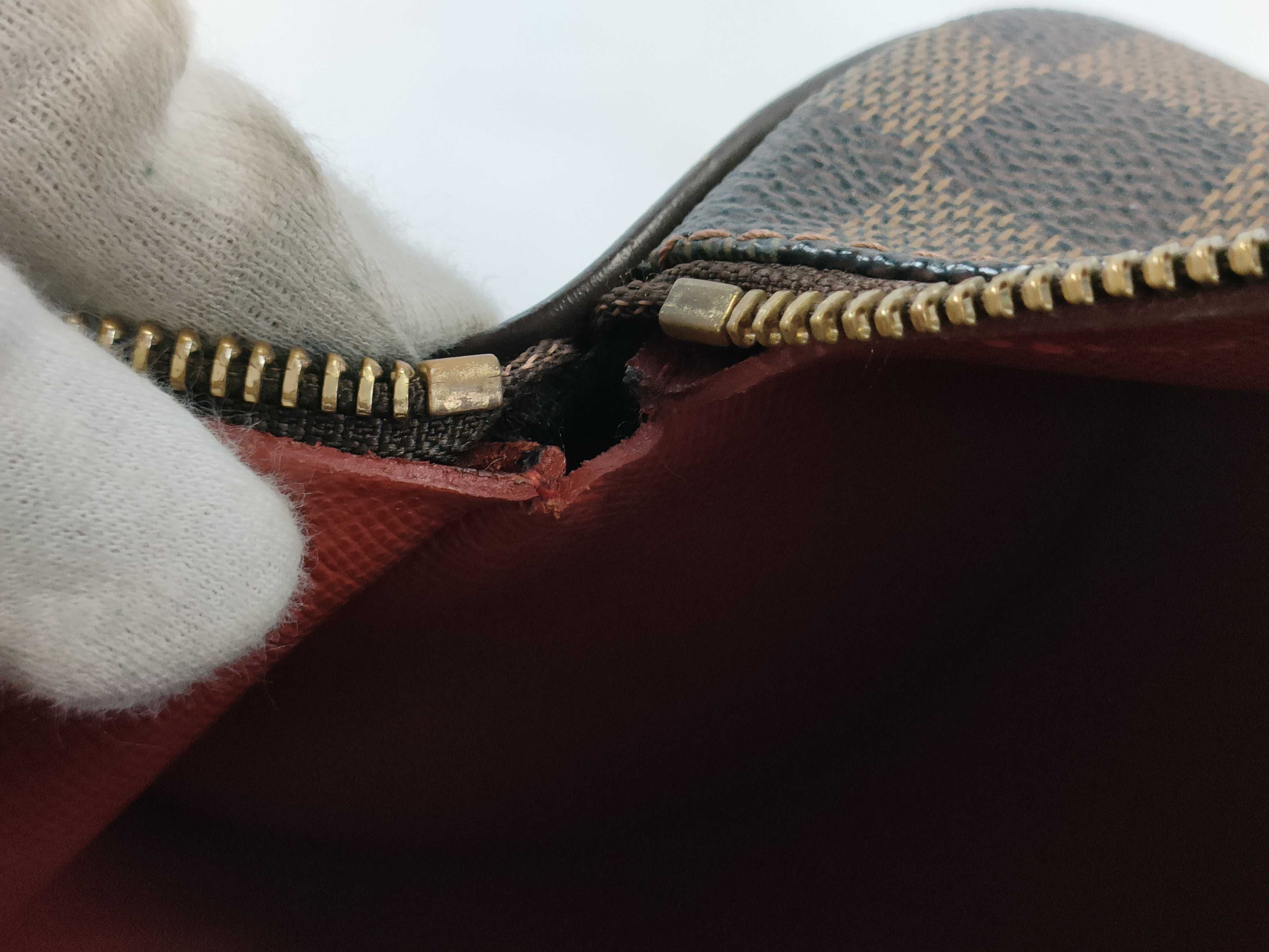 Damier Papillon Damier Ebene Papillon Handbag with Pouch — view 12