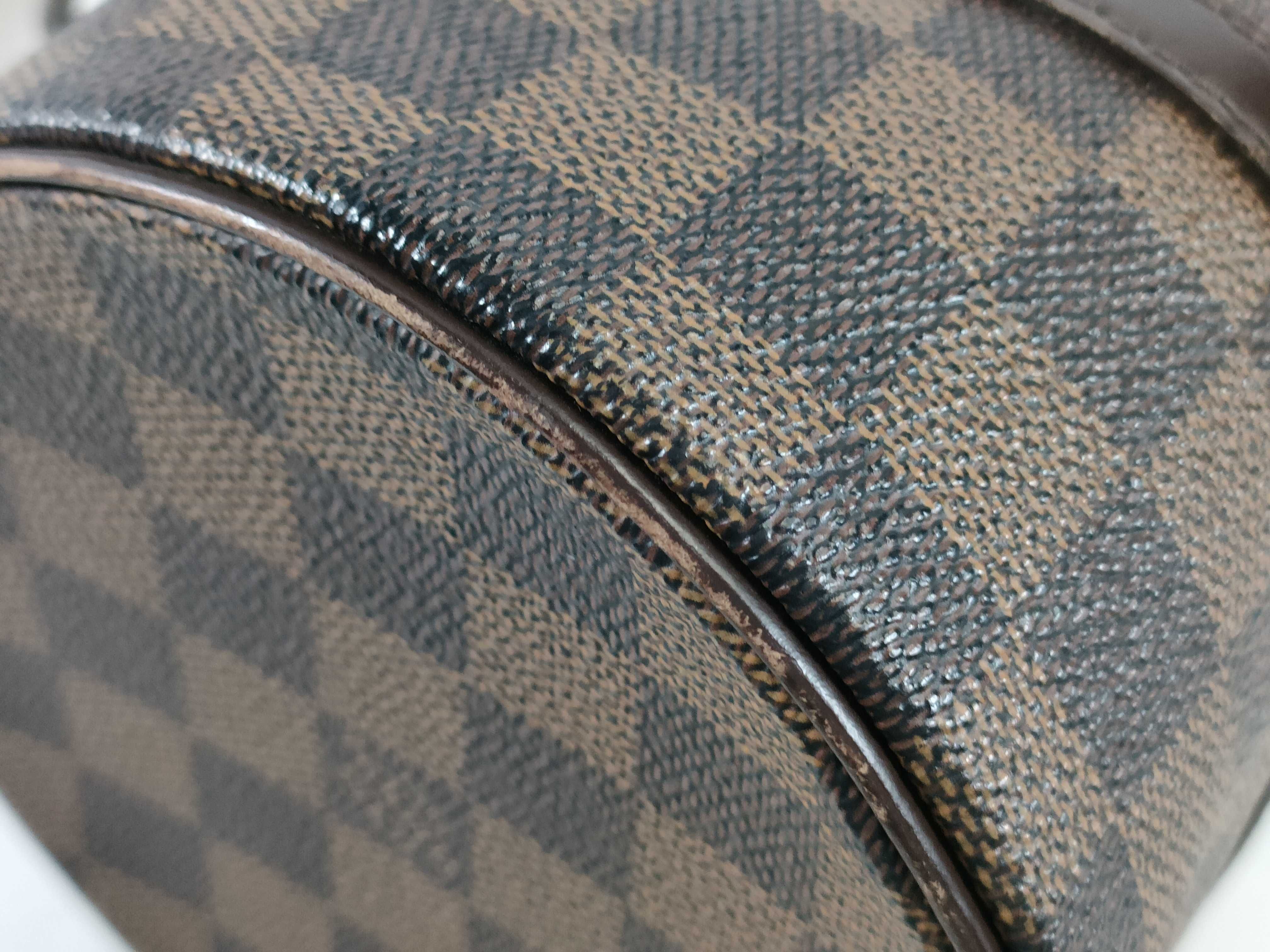 Damier Papillon Damier Ebene Papillon Handbag with Pouch — view 6