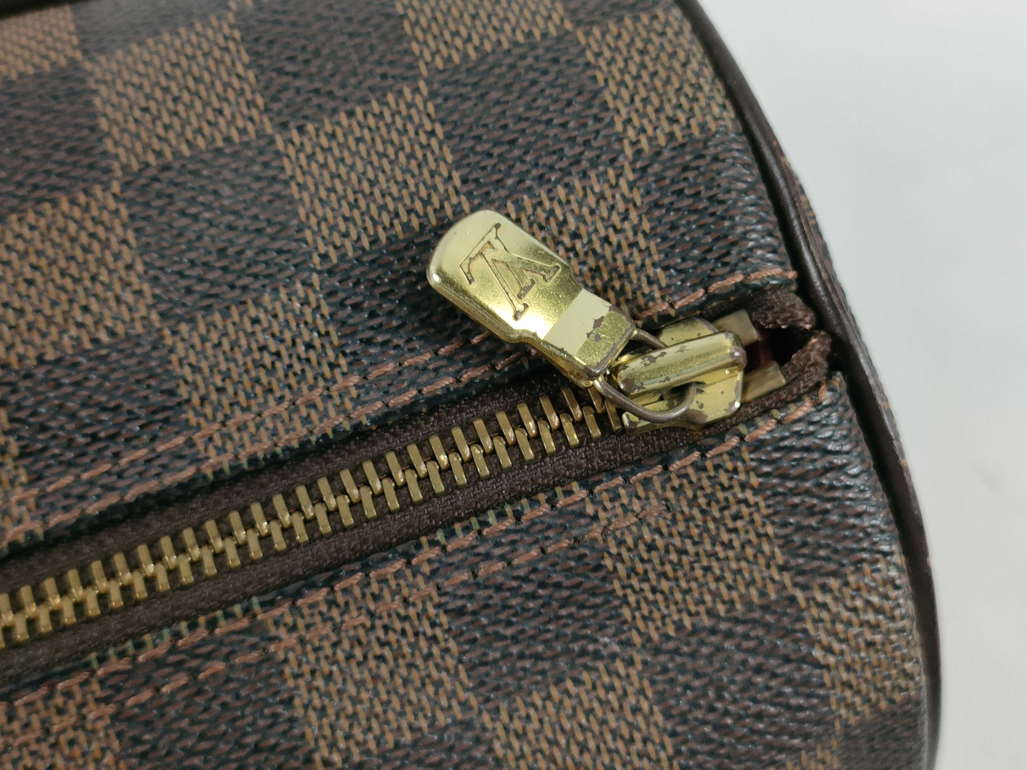 Damier Papillon Damier Ebene Papillon Handbag with Pouch — view 8