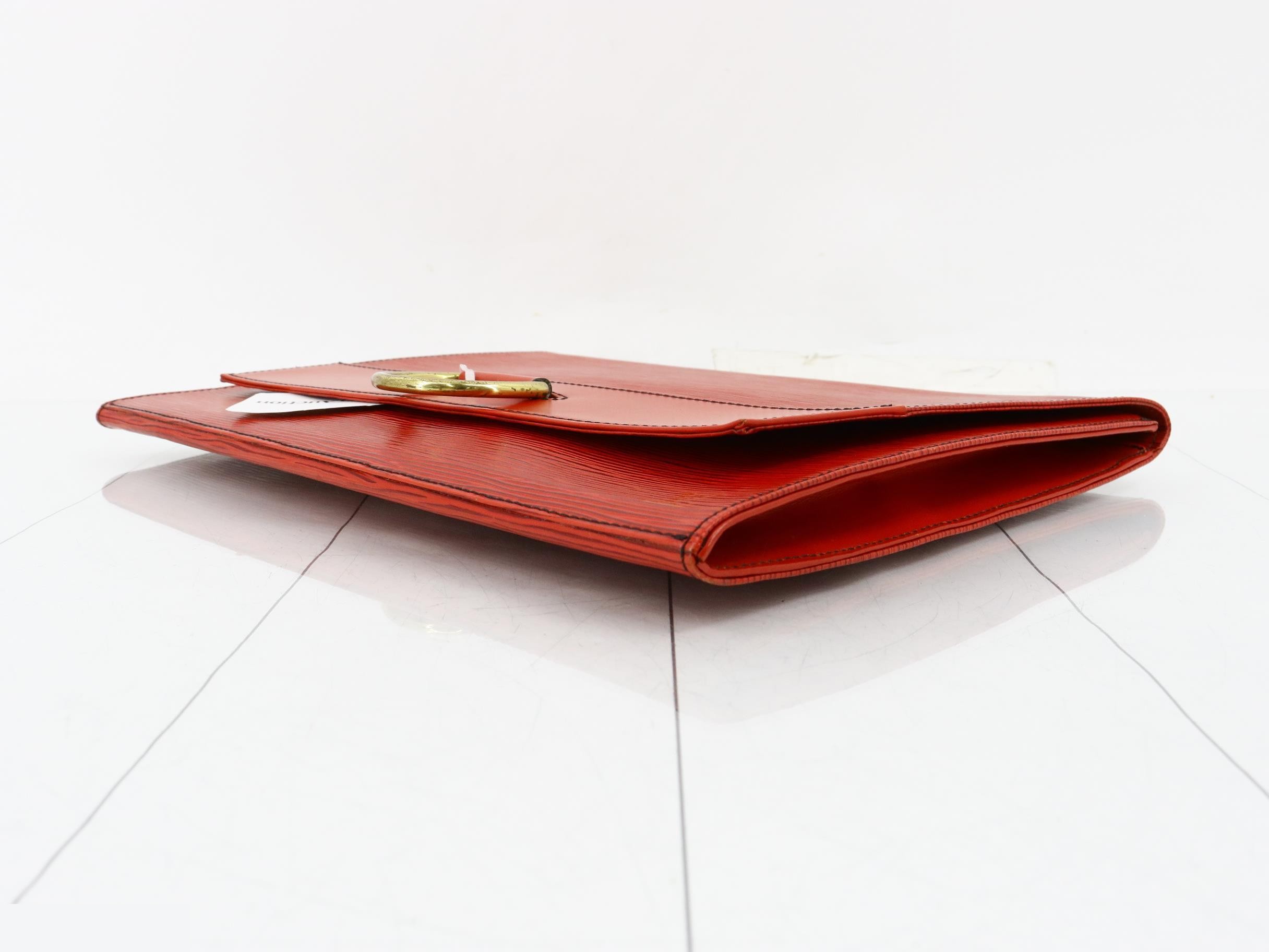 IENA Clutch Bag, Red — view 6