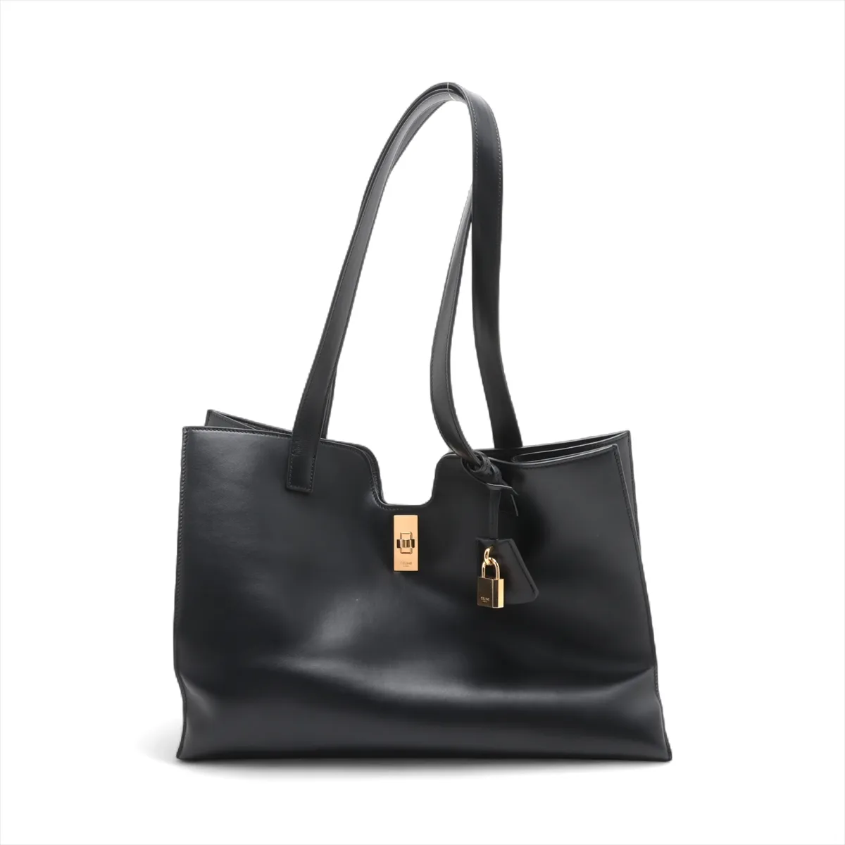 Hippo 16 Saise Leather Tote Bag Black