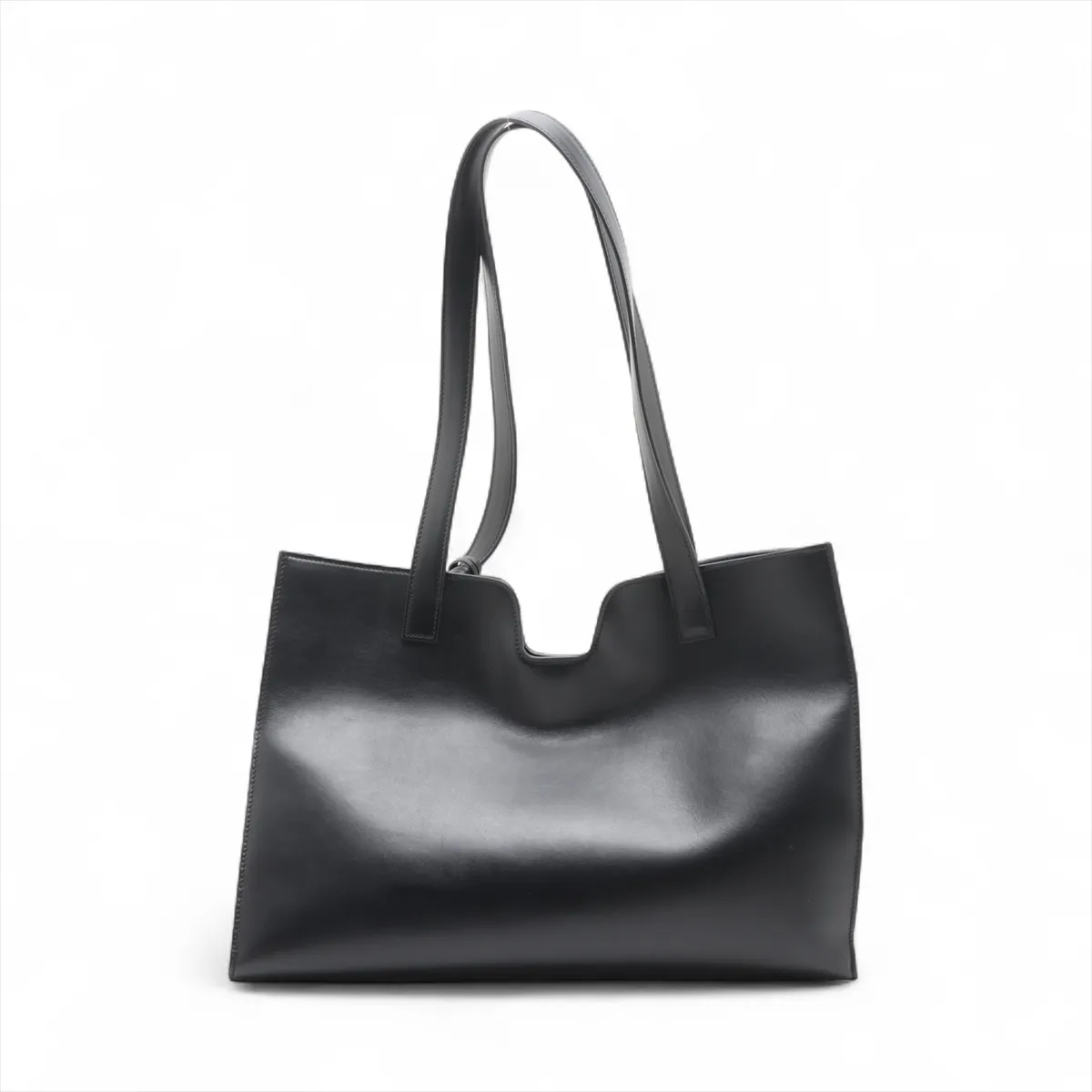 Hippo 16 Saise Leather Tote Bag Black — view 2