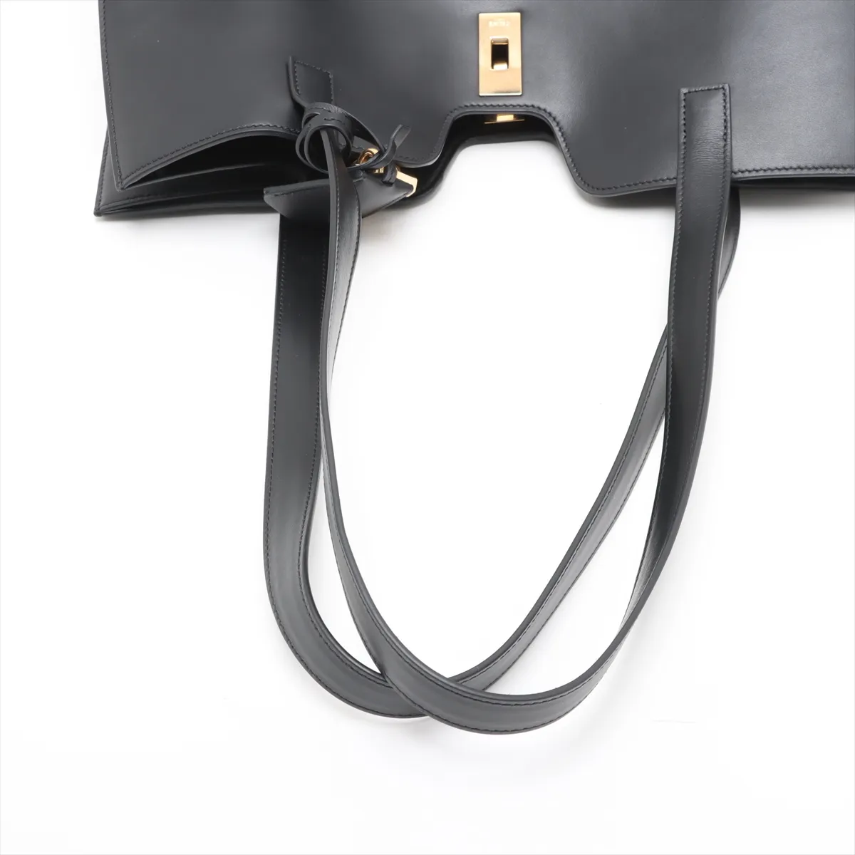 Hippo 16 Saise Leather Tote Bag Black — view 5