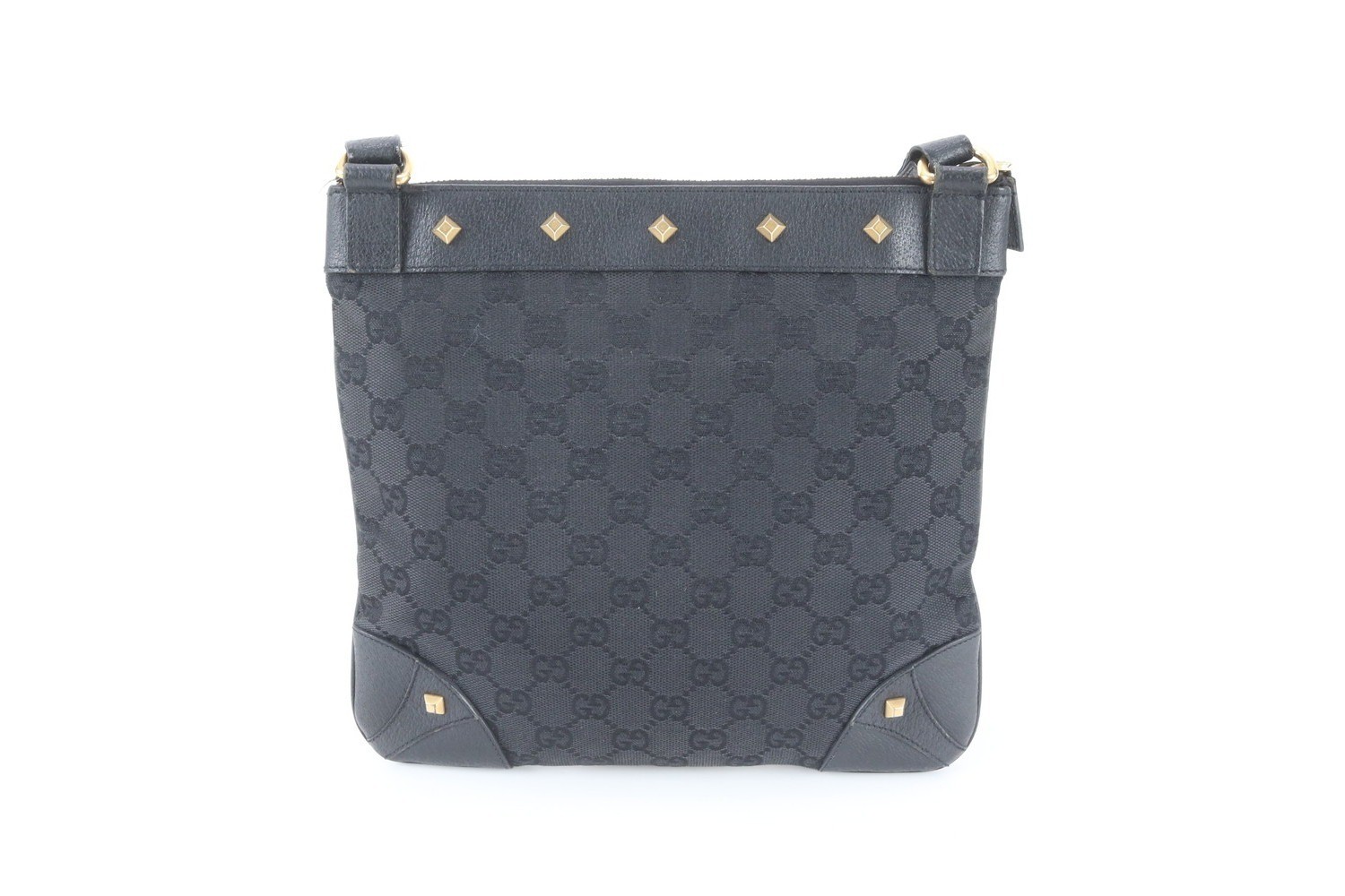 GG Canvas Studs 120893 Leather Shoulder Bag — view 3