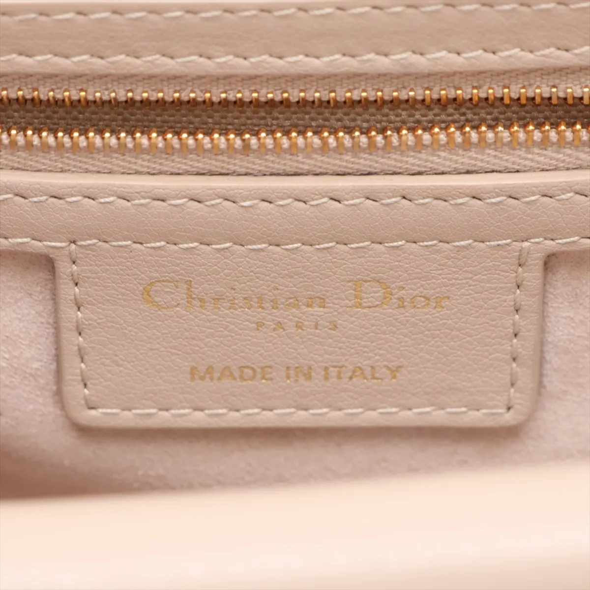 Jolie Cannage Leather 2-Way Handbag, Beige — view 13