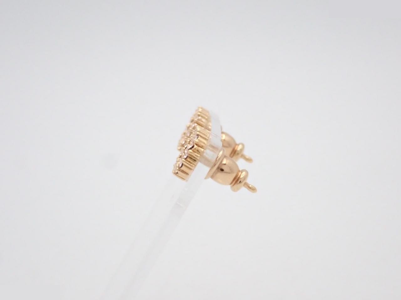 CD logo rhinestone earrings GP — view 3