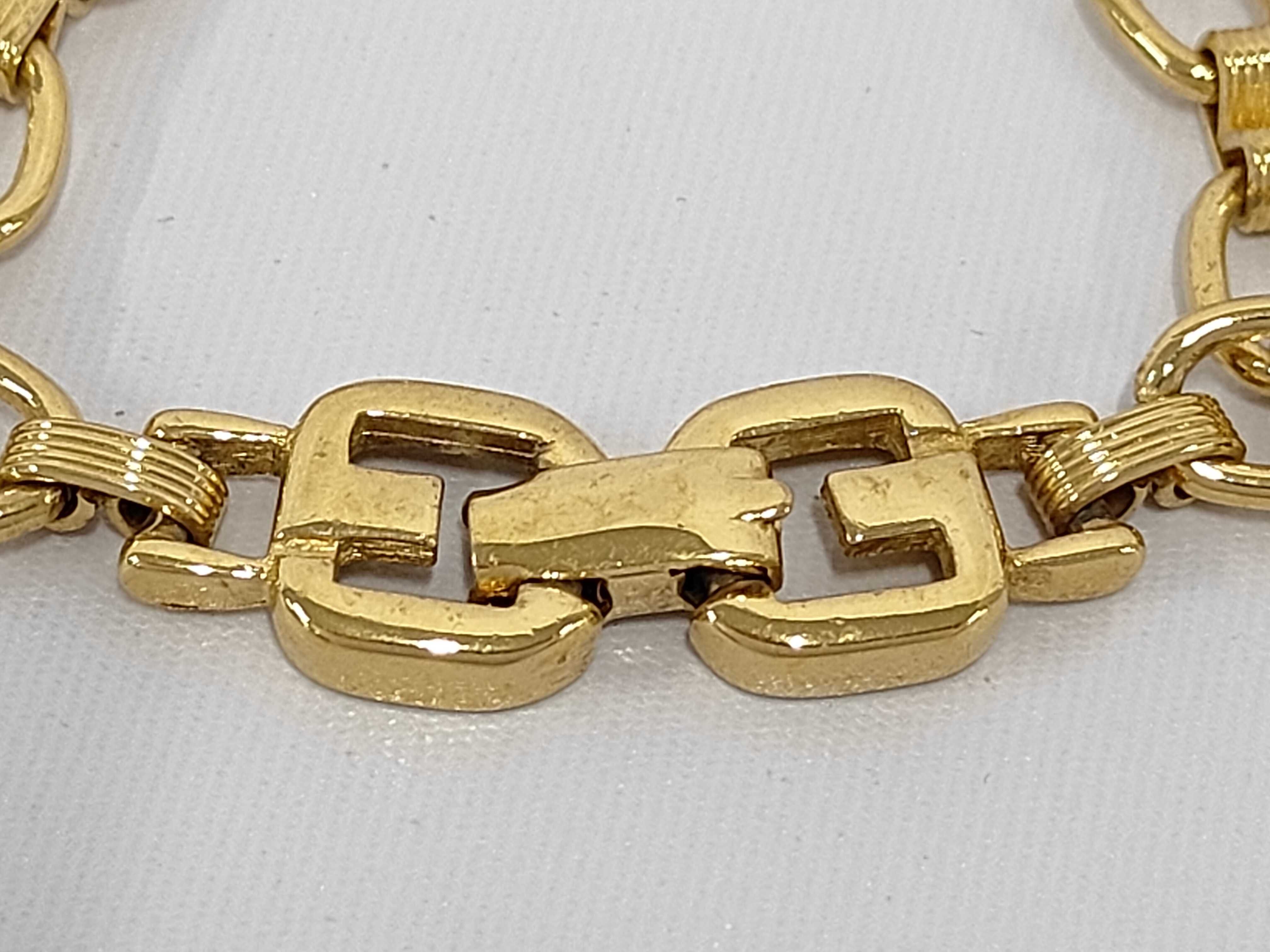 G-Logo Crystal Gold Bracelet (Bracelet/Bangle) — view 2