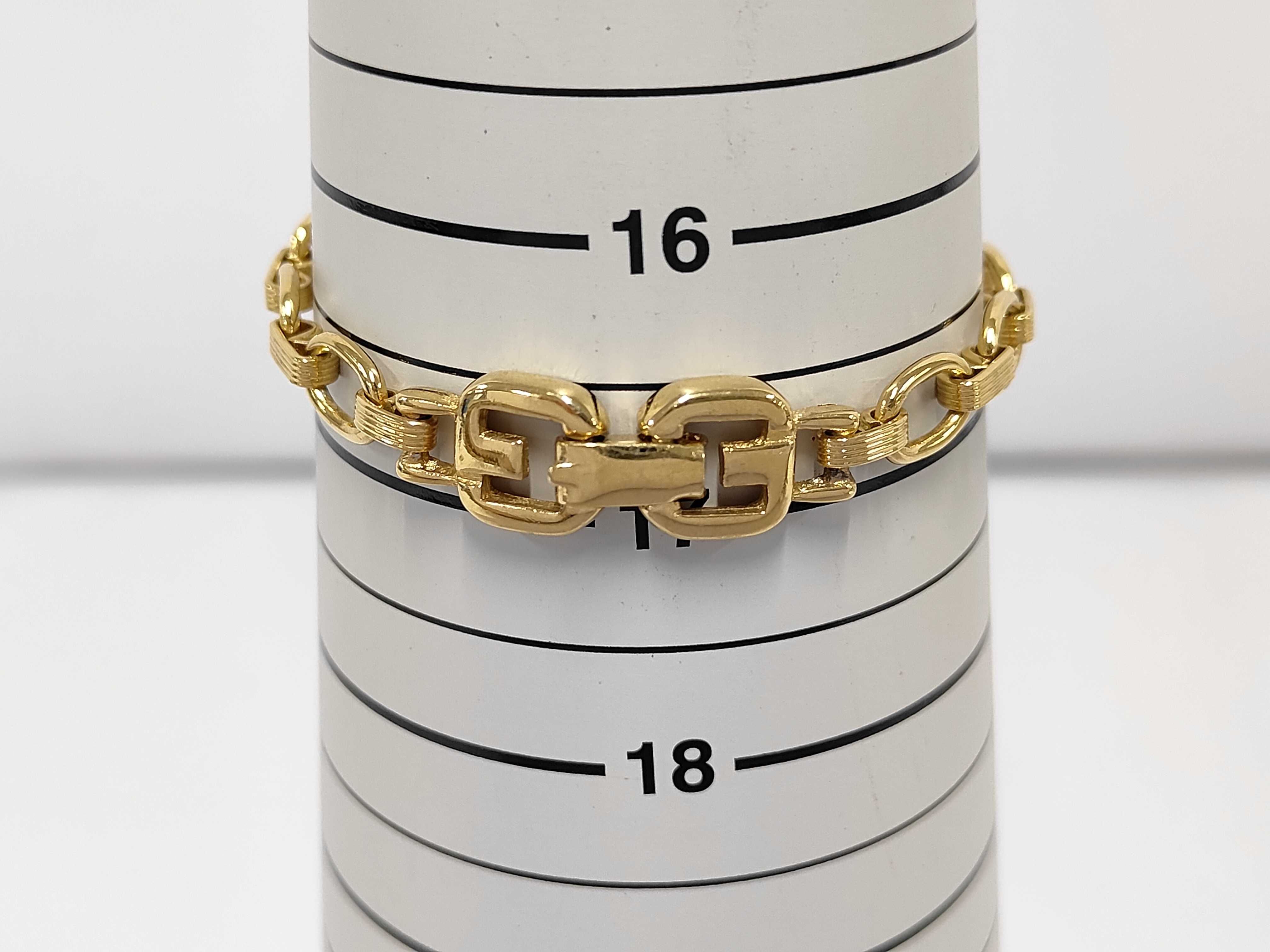 G-Logo Crystal Gold Bracelet (Bracelet/Bangle) — view 6
