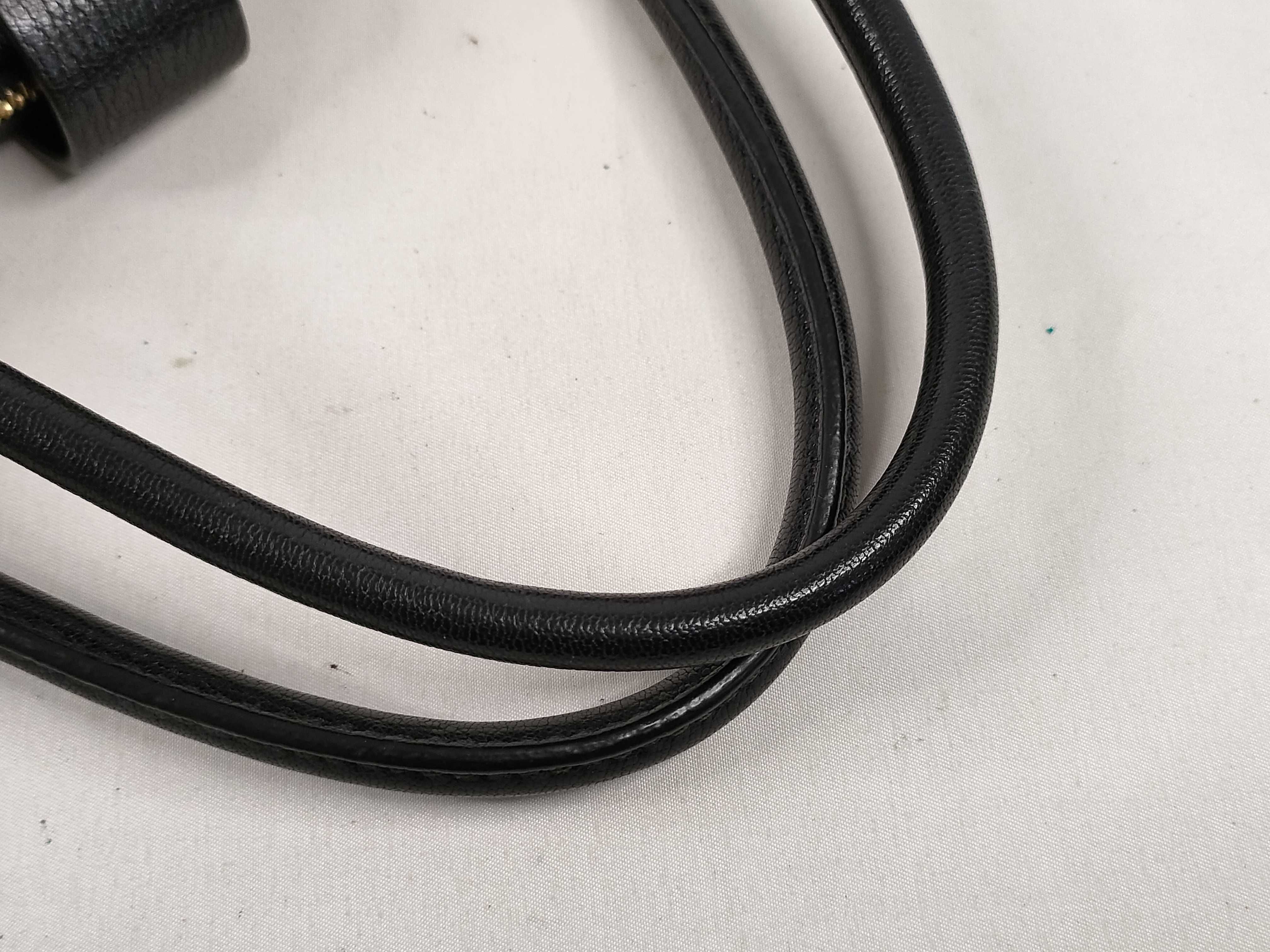 Madras Leather Handbag, Black — view 4
