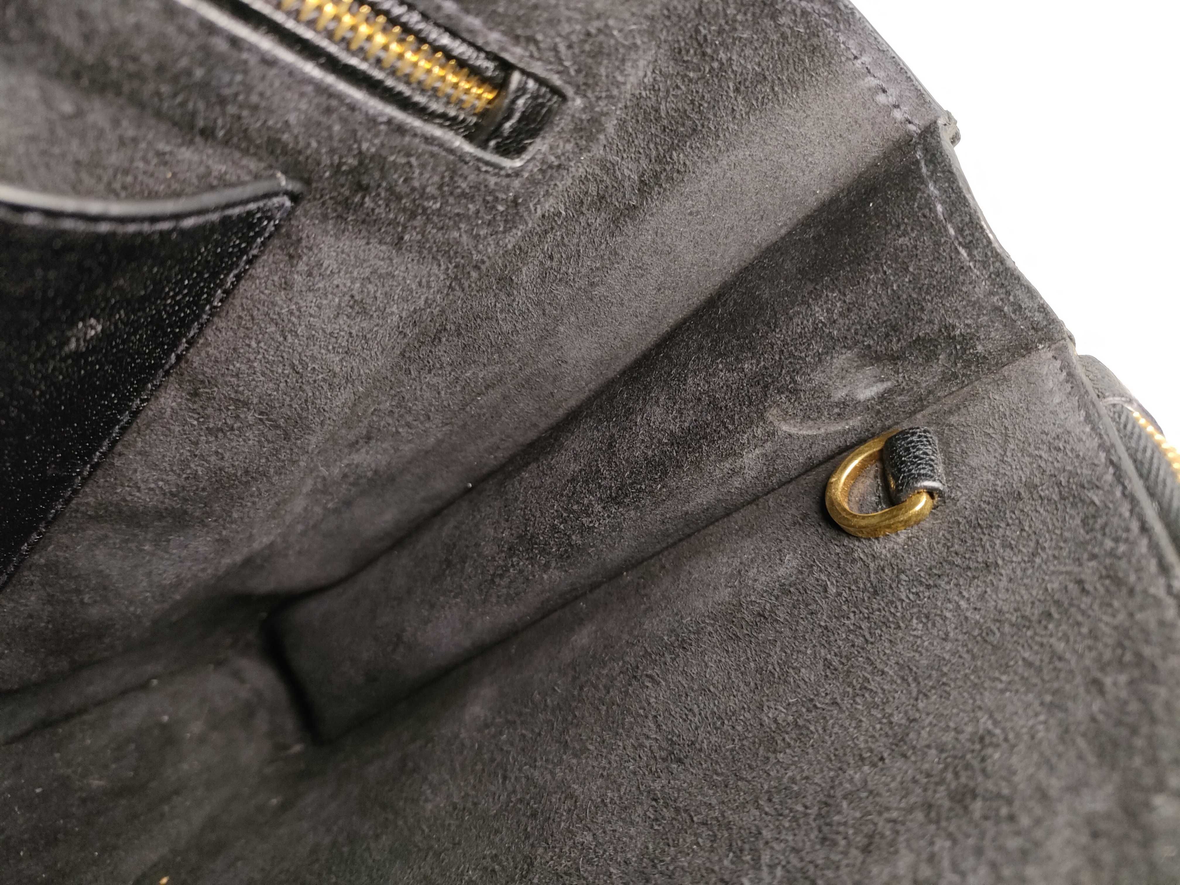 Madras Leather Handbag, Black — view 10