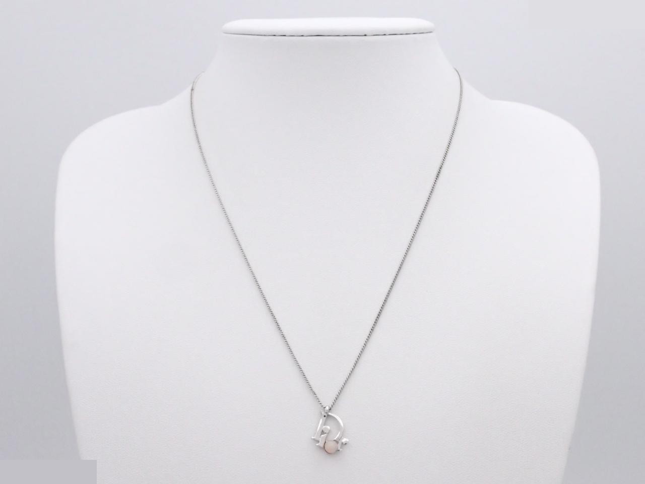 CD Necklace Faux Pearl — view 3
