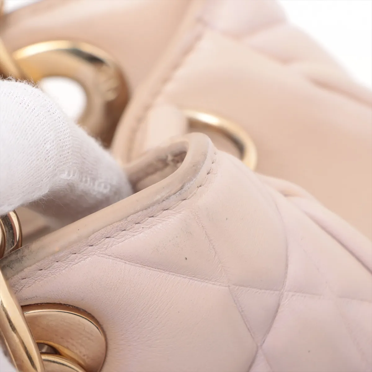 Macro Cannage Lady 95.22 Leather 2WAY Handbag Pink — view 15