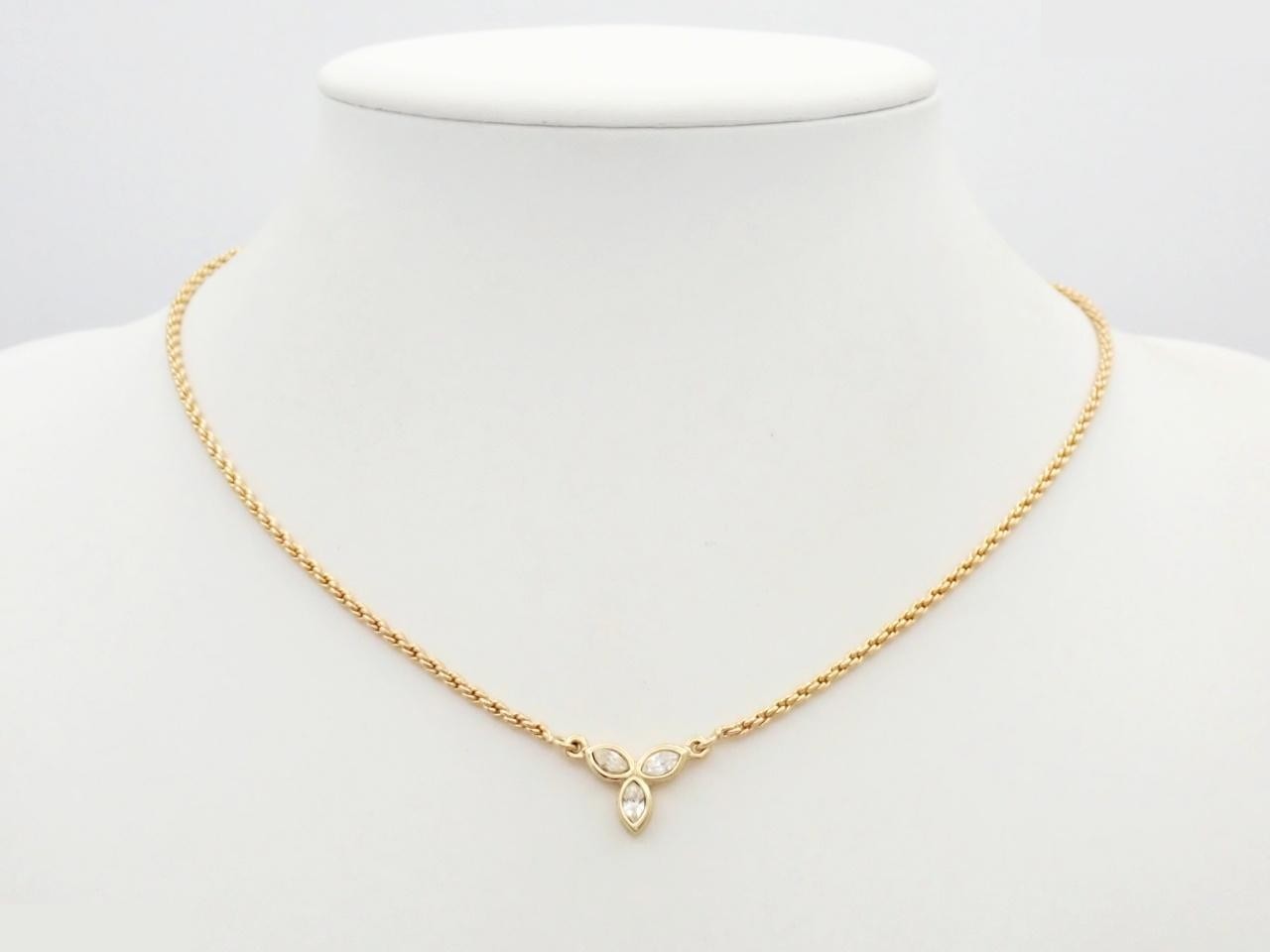 Gold-colored necklace, 8.1g, chain approximately 42cm — view 3