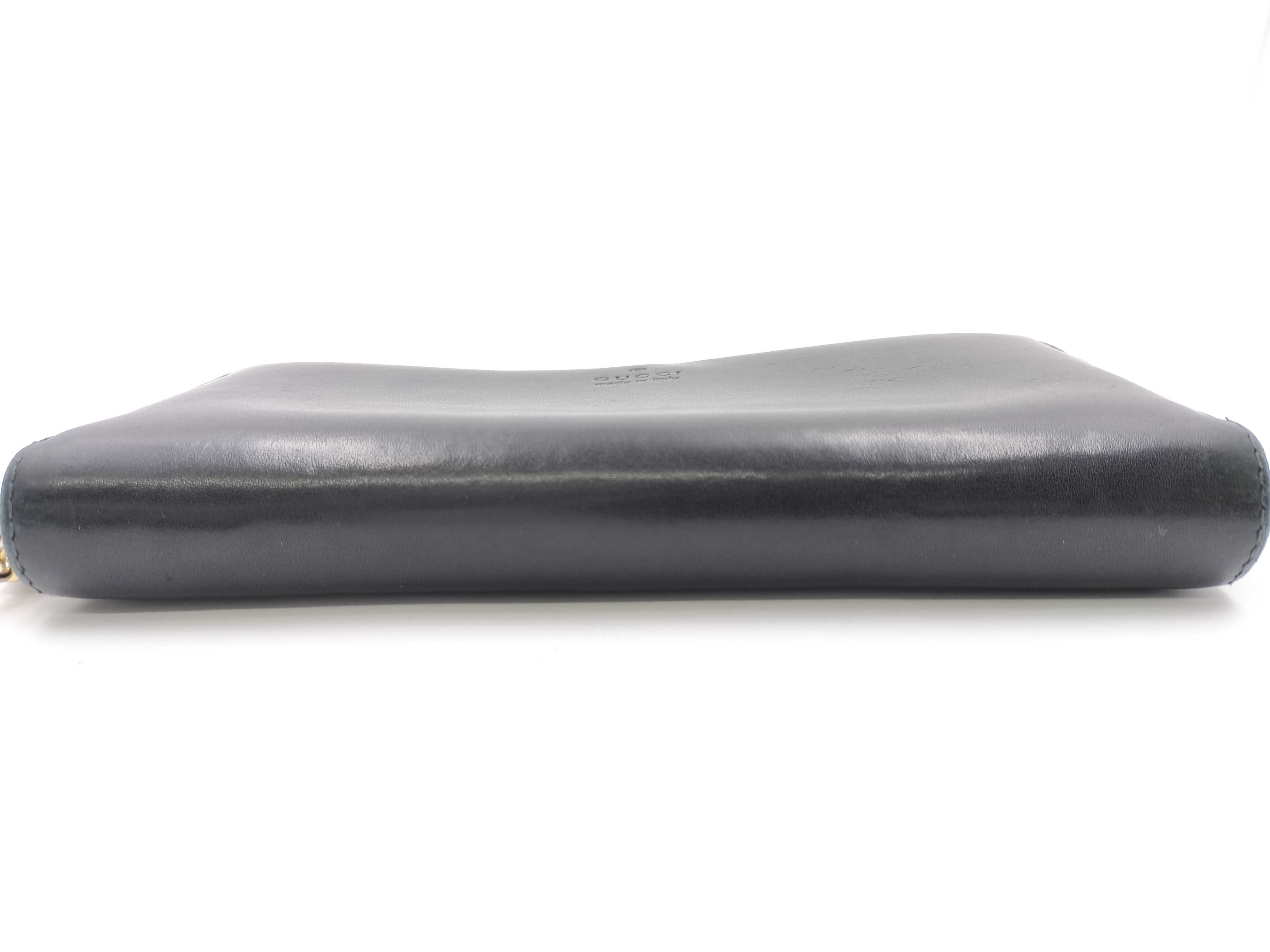 Bamboo Round Zip Long Wallet 224253 Black Wallet — view 3