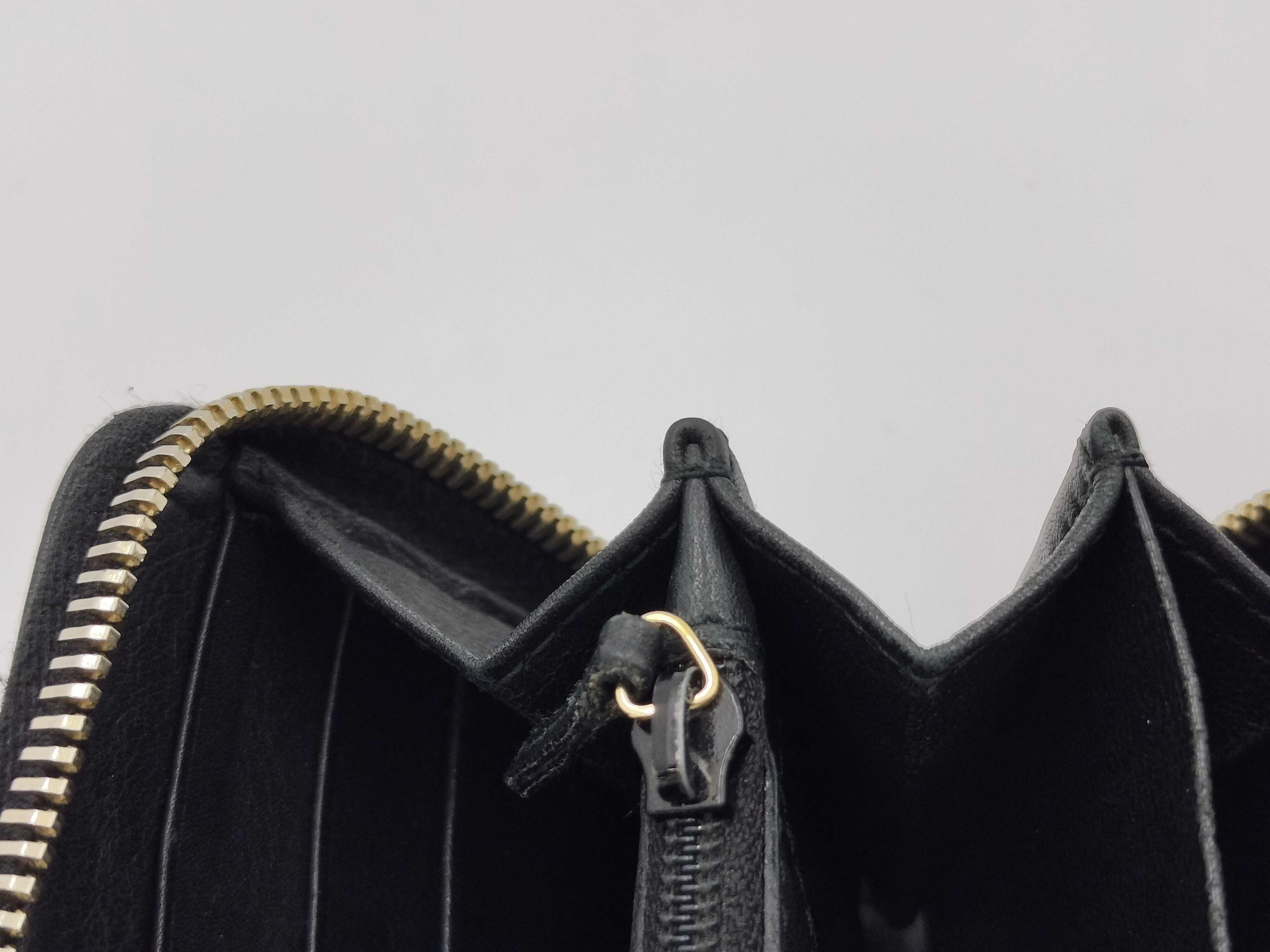 Bamboo Round Zip Long Wallet 224253 Black Wallet — view 9
