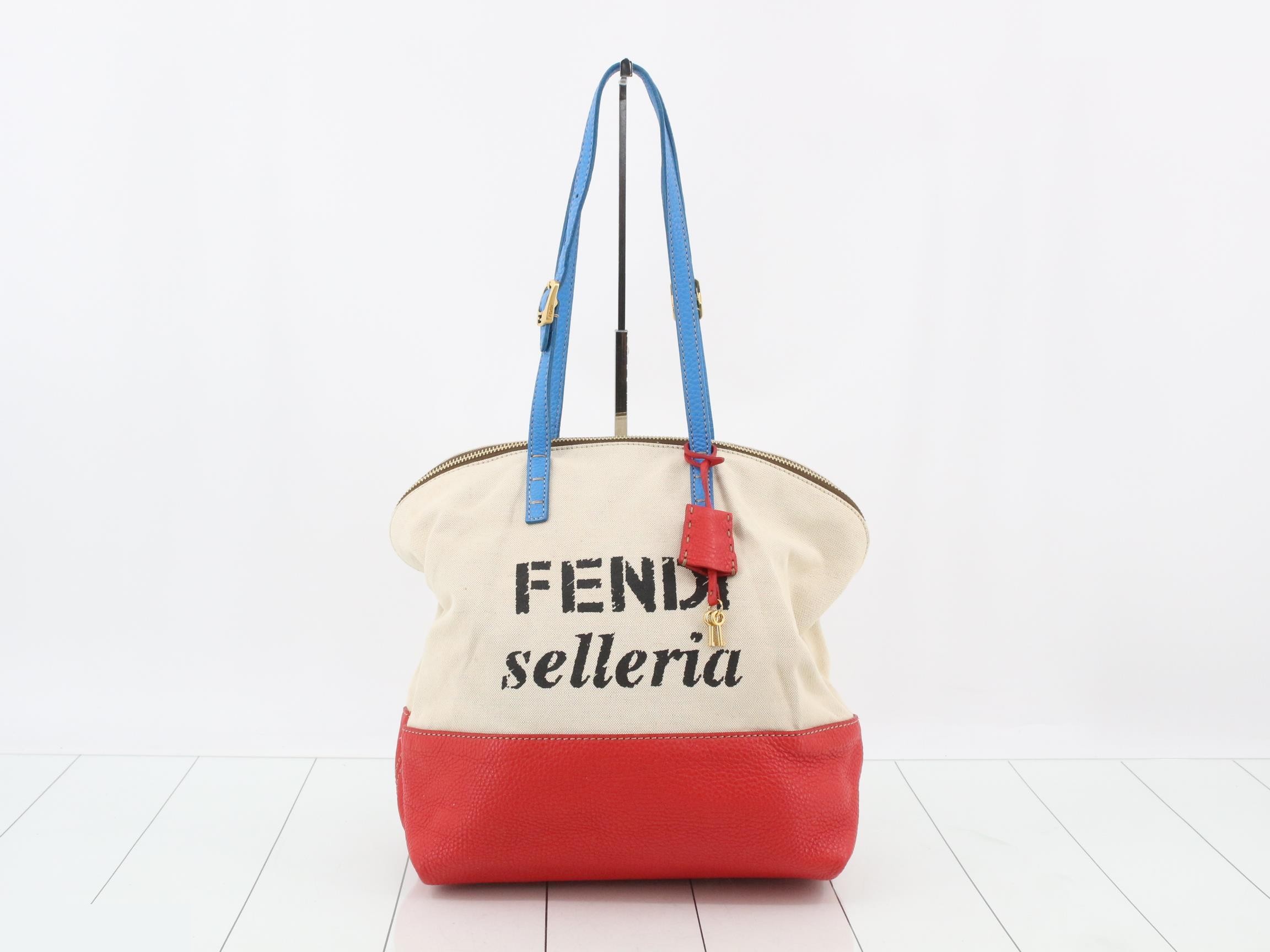 Selleria Tote Bag, Canvas, Natural x Multi