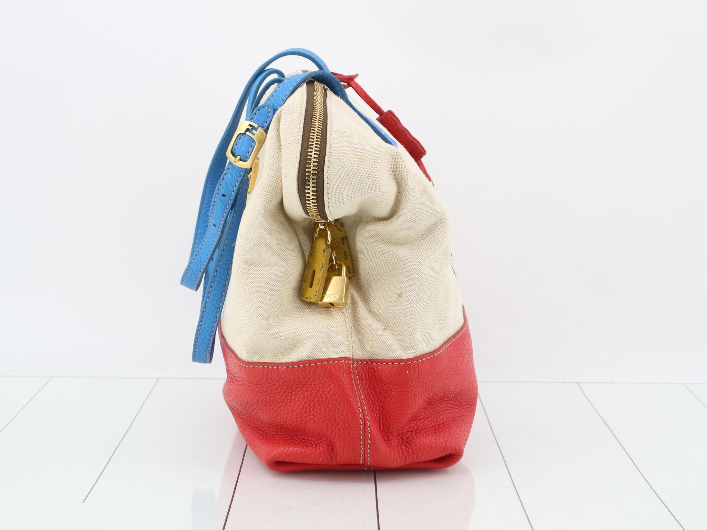 Selleria Tote Bag, Canvas, Natural x Multi — view 4