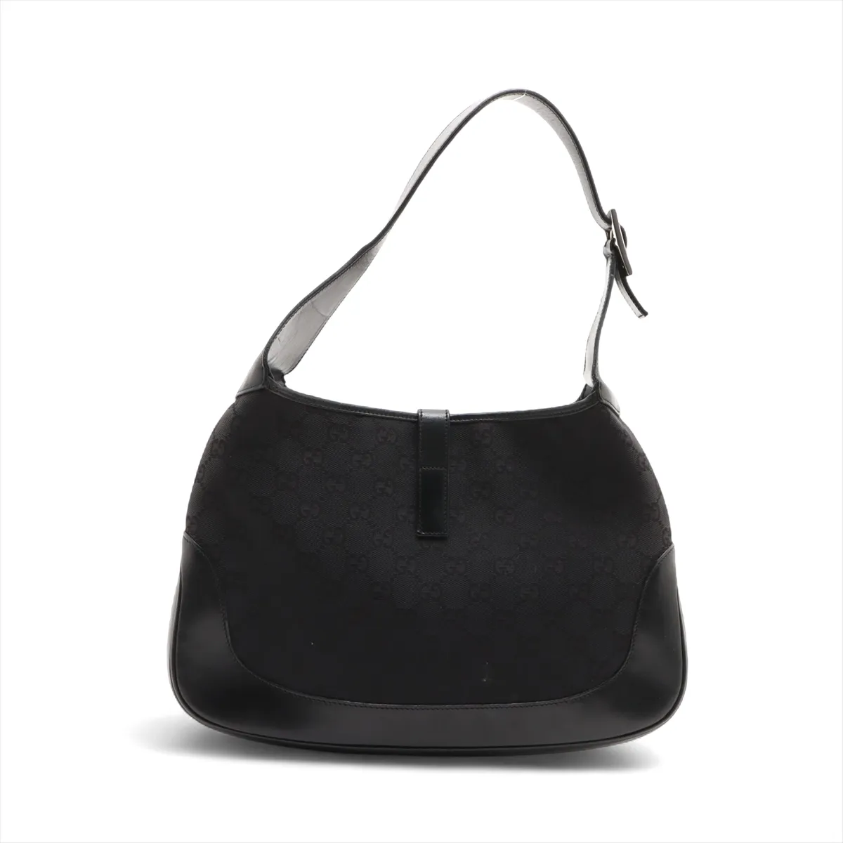 GG Canvas Jackie Canvas x Leather Shoulder Bag Black — view 2