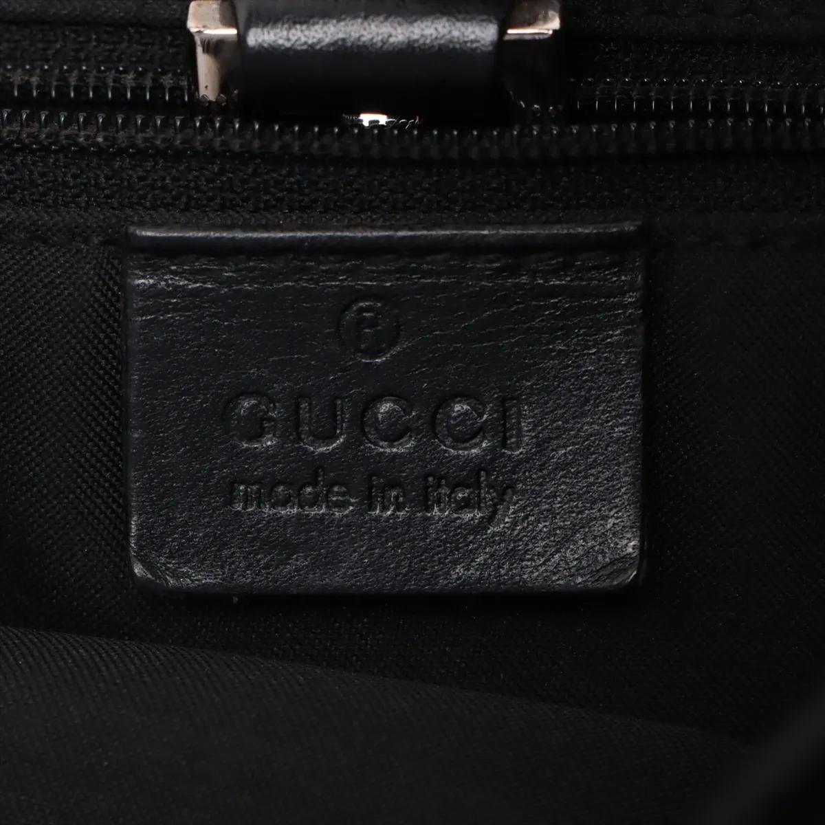 GG Canvas Jackie Canvas x Leather Shoulder Bag Black — view 9