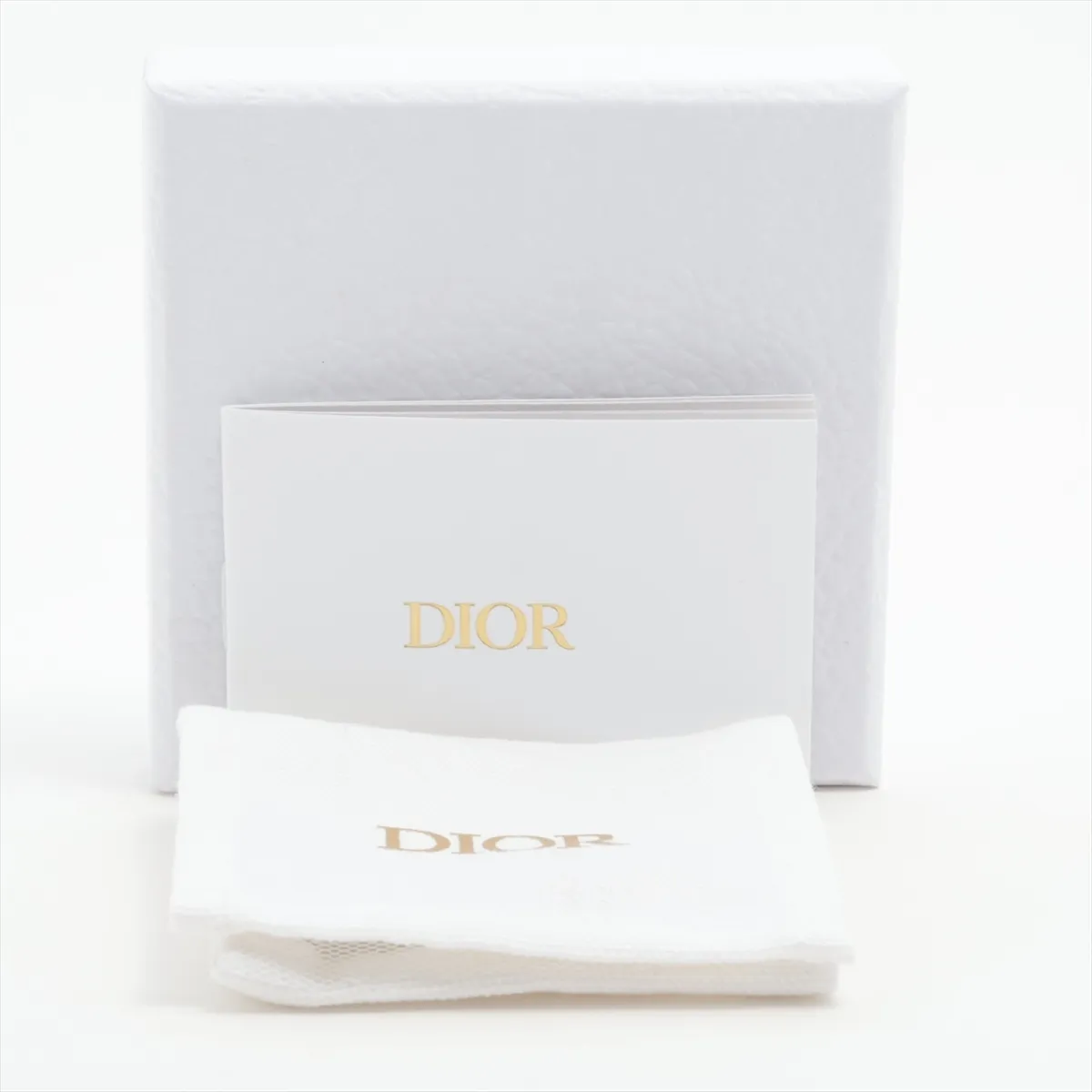 Petit CD earrings (for both ears), gold-plated with faux pearls. Shows signs of wear including — view 6