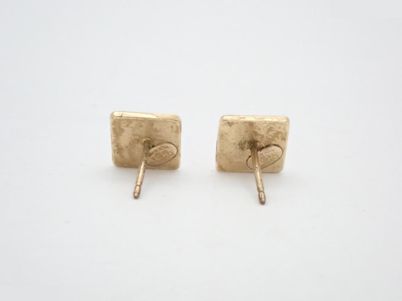 Coco Mark Square Earrings 02A — view 2