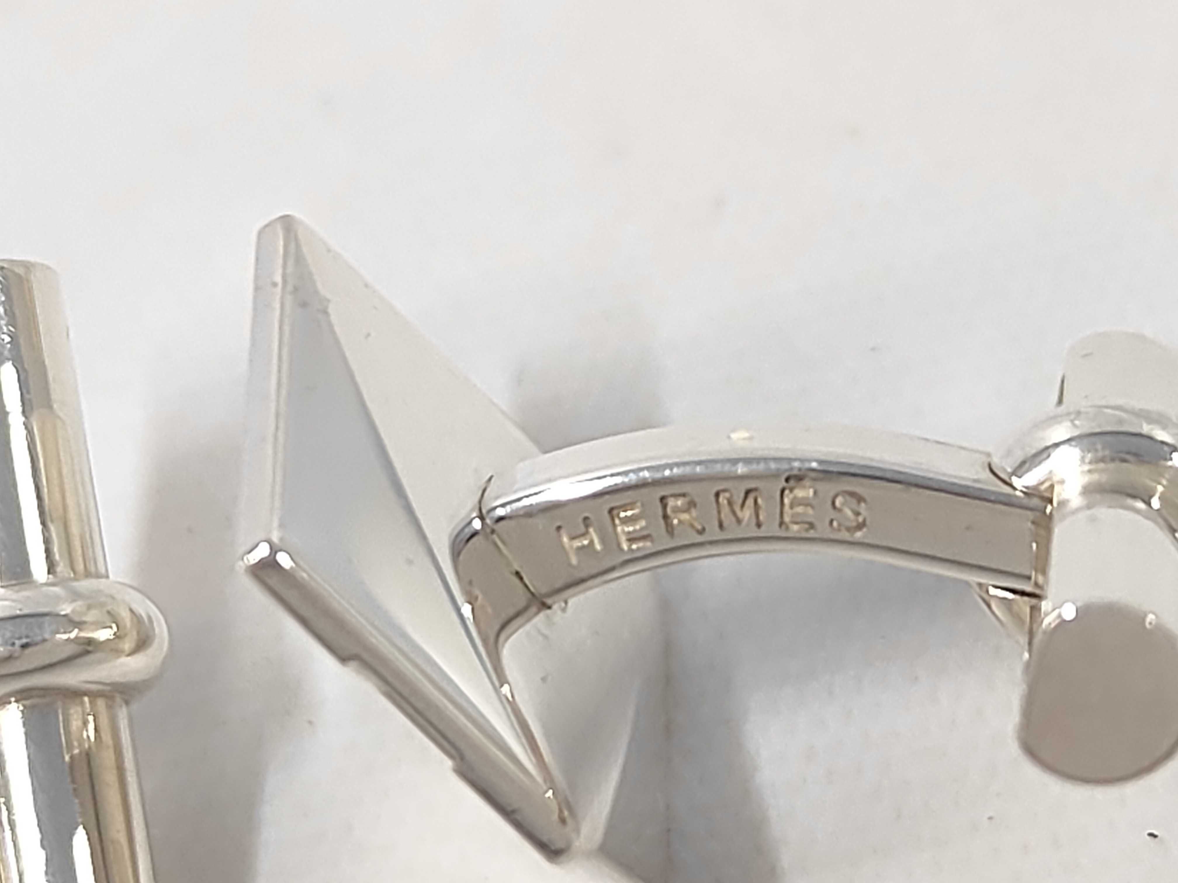 H-Cube Cufflinks (925 Sterling Silver) - Tie Clip & Cufflinks — view 3