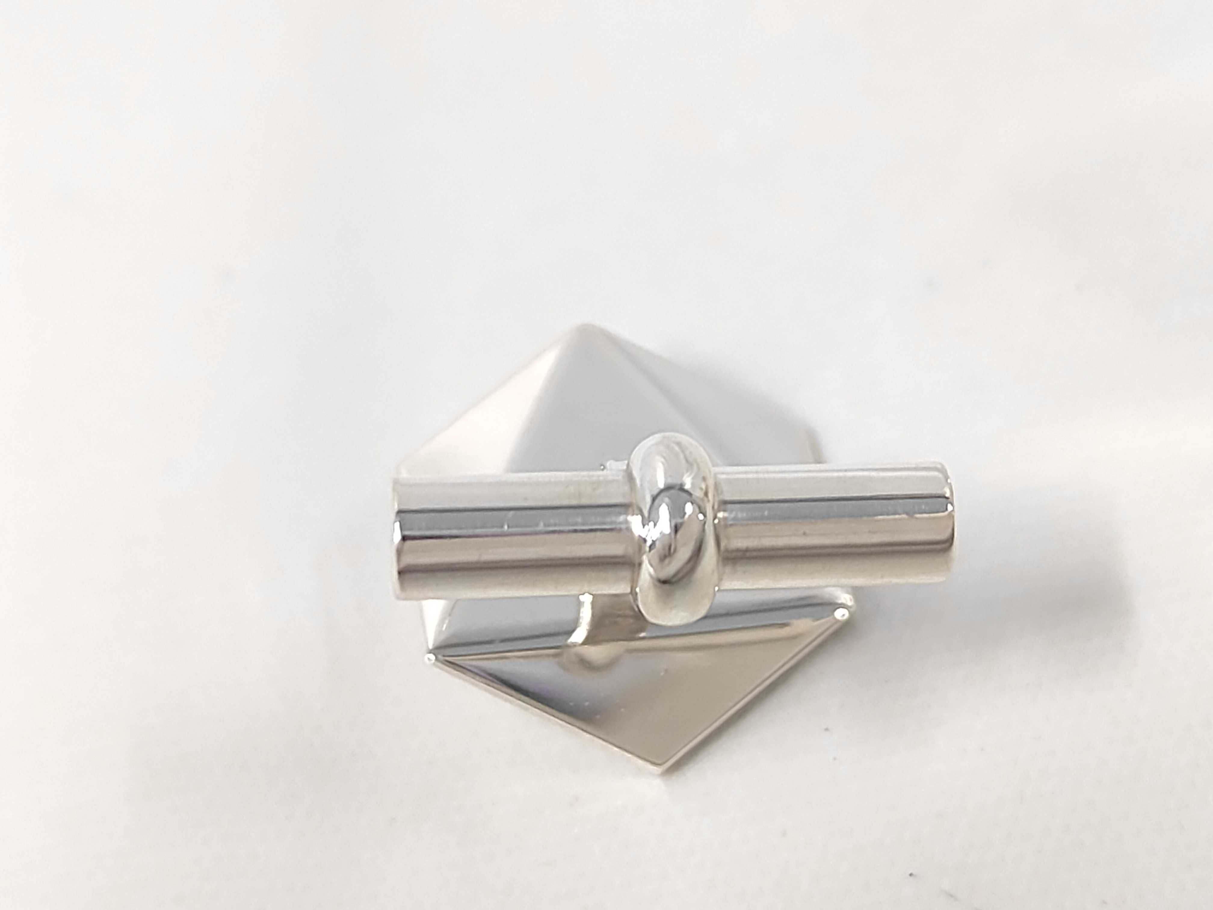 H-Cube Cufflinks (925 Sterling Silver) - Tie Clip & Cufflinks — view 5