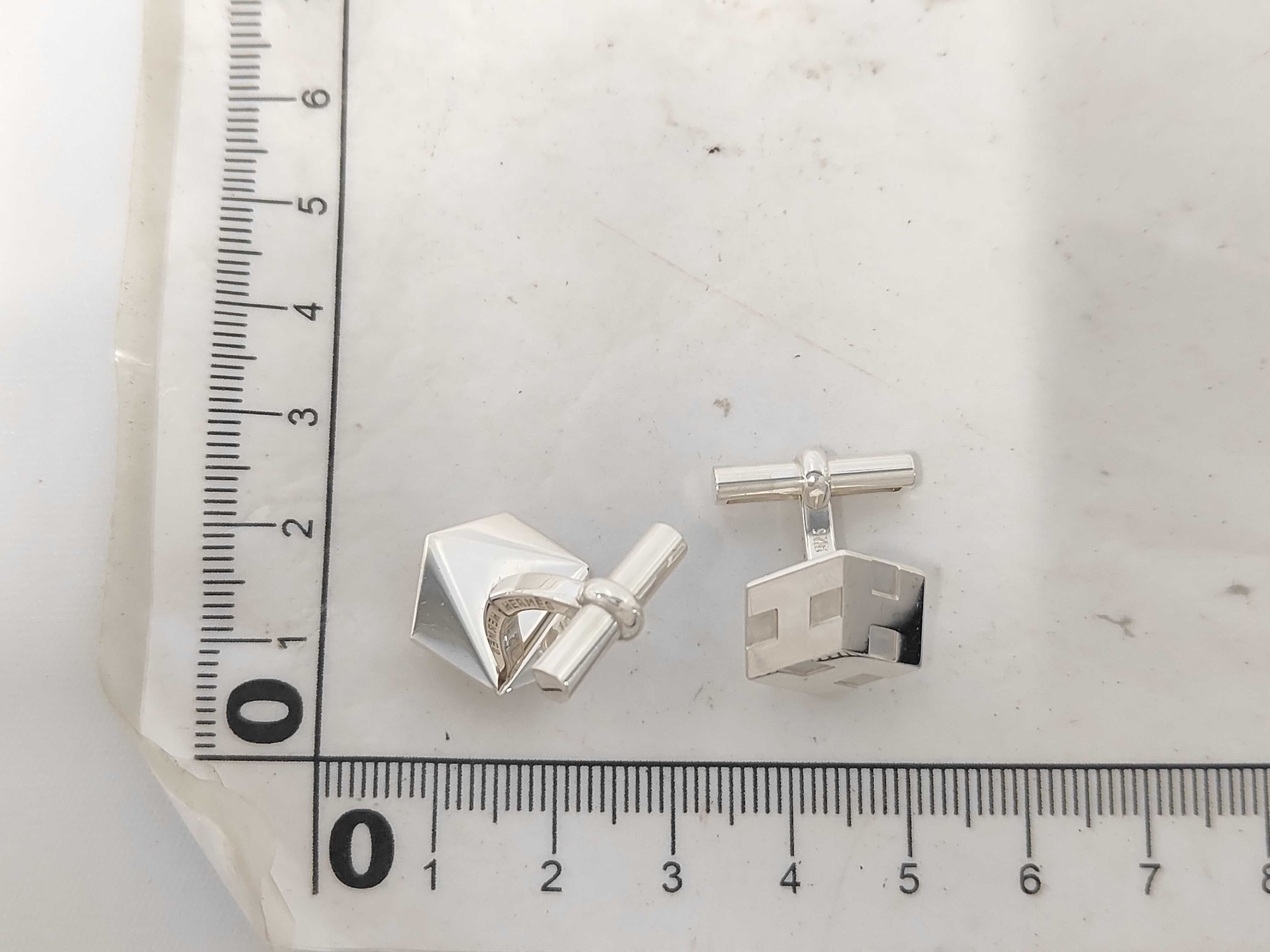 H-Cube Cufflinks (925 Sterling Silver) - Tie Clip & Cufflinks — view 8