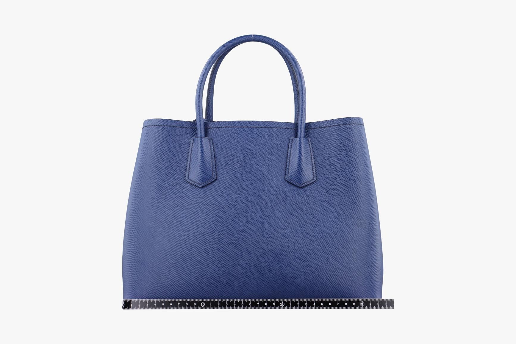 Double Cuir Saffiano Leather Blue — view 2