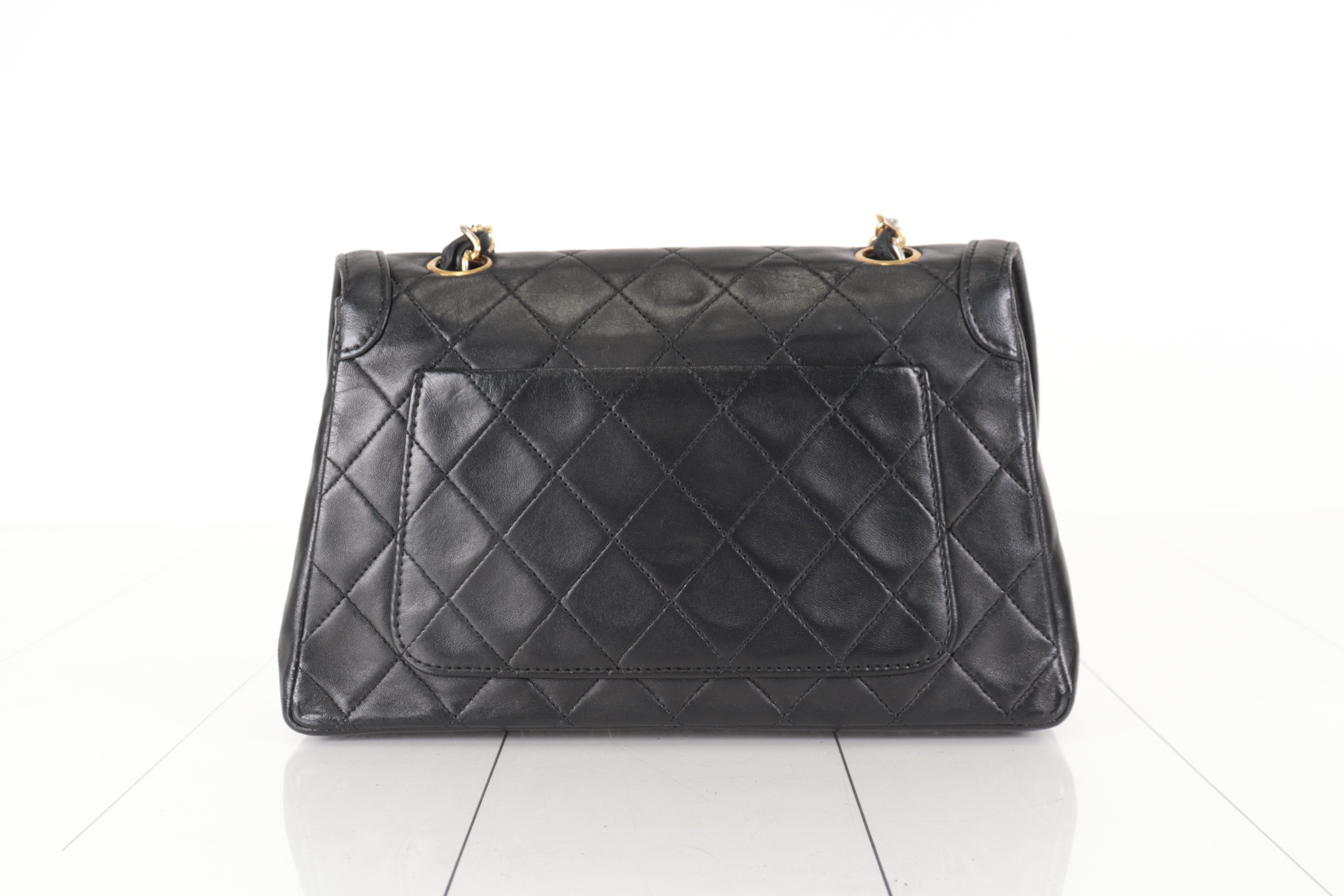 Turnlock Lamb Chain Shoulder Bag — view 2