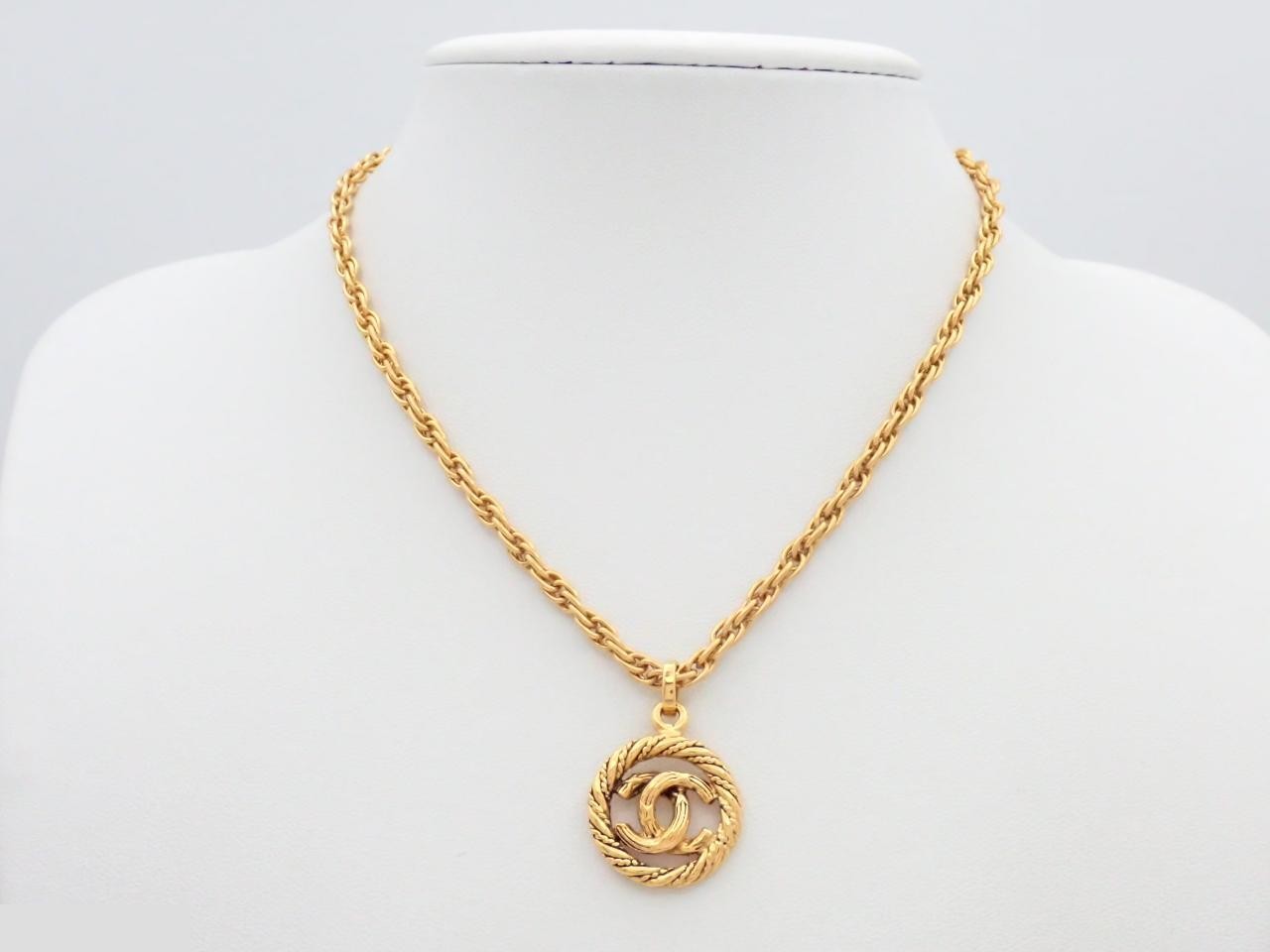 Vintage Coco Mark Necklace — view 3