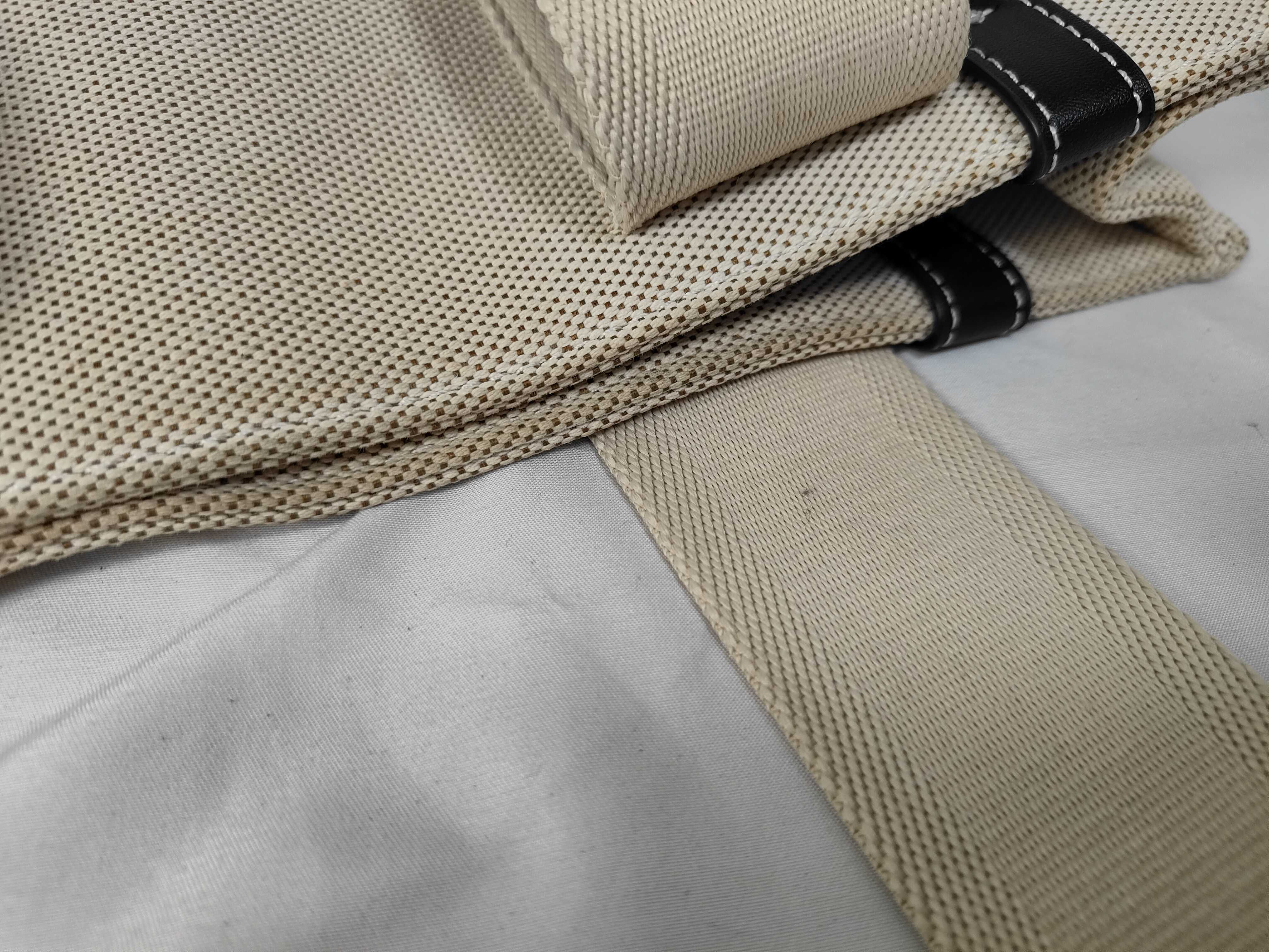 Woody Tote Bag, Small, Canvas, Beige, Shoulder Bag — view 12