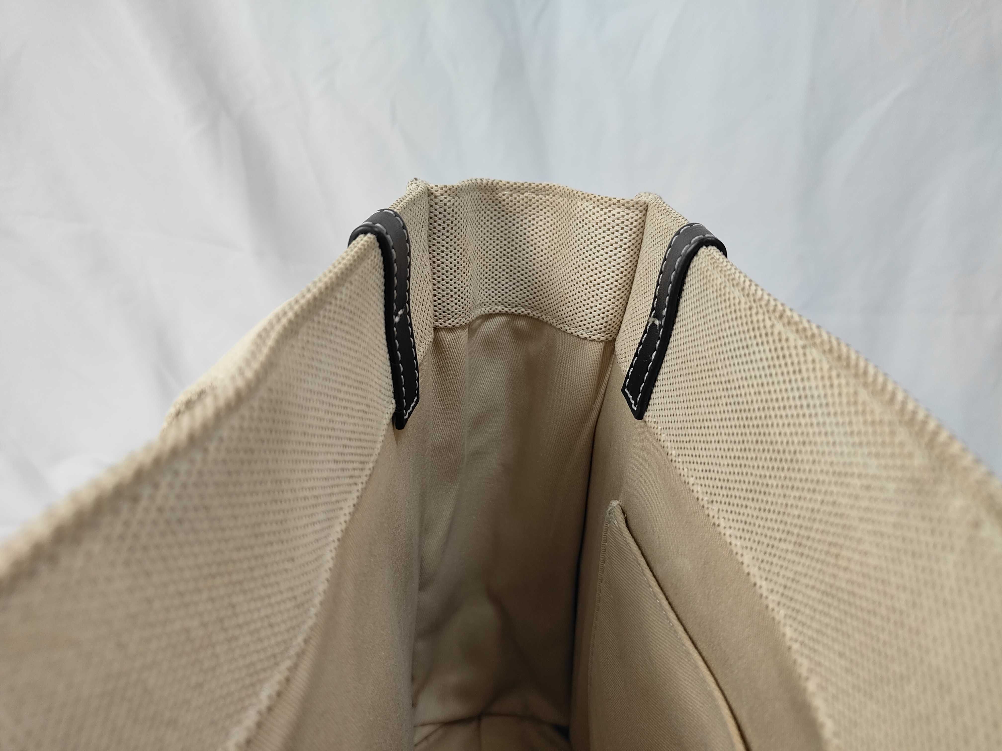 Woody Tote Bag, Small, Canvas, Beige, Shoulder Bag — view 8