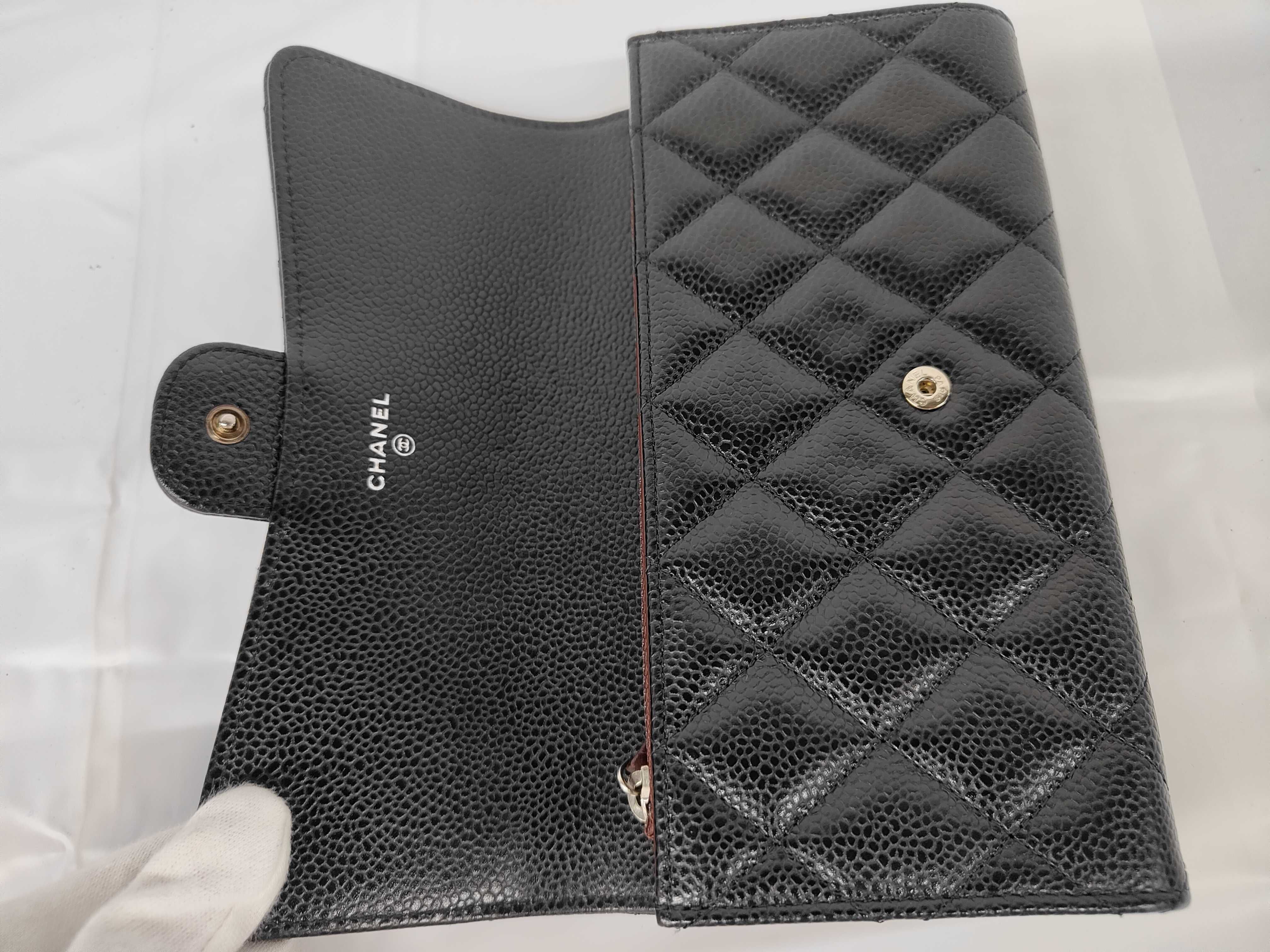 Caviar Skin Matelassé Timeless Classic Long Flap Wallet — view 4