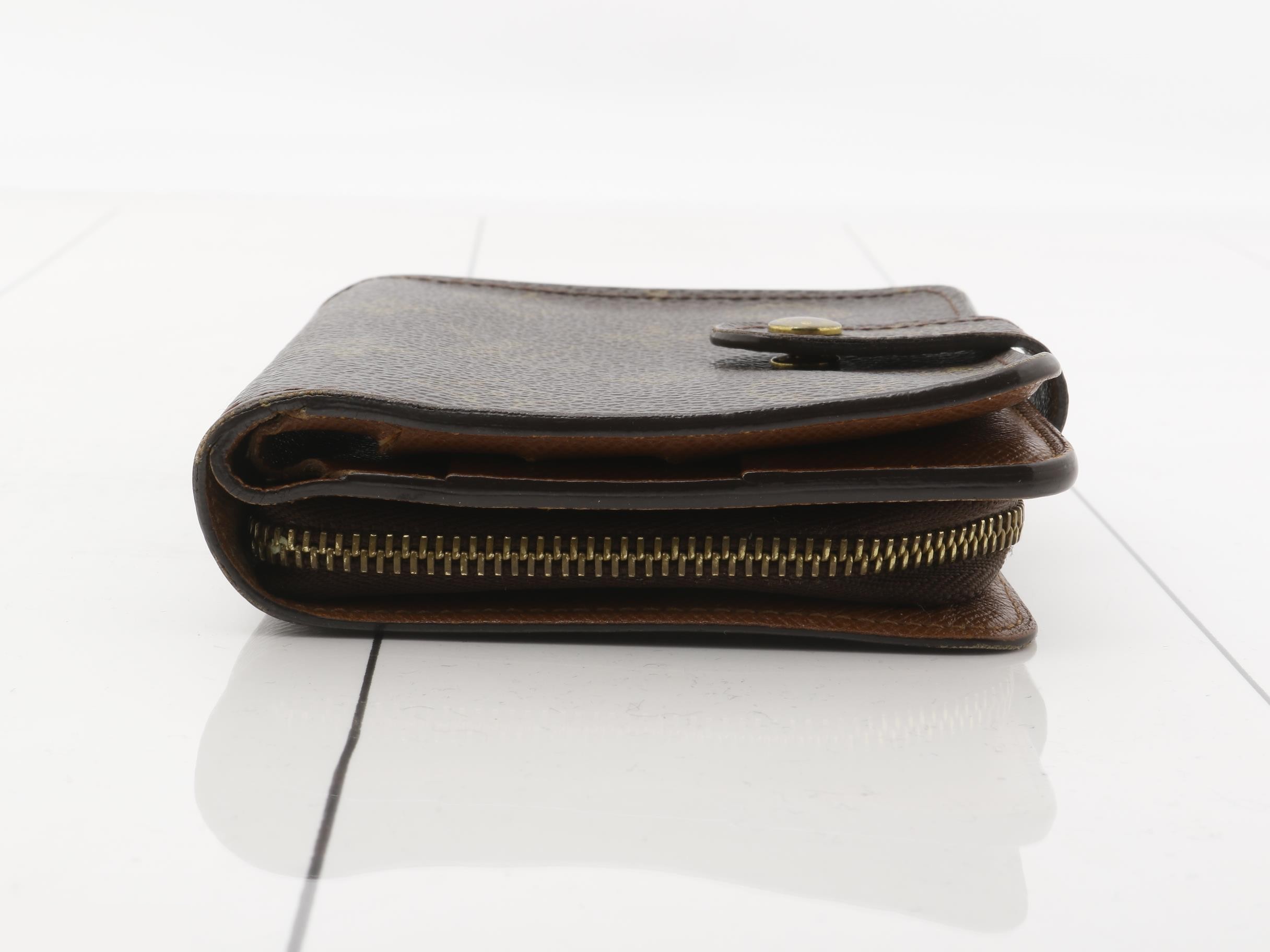 Monogram Compact Zip Bi-fold Wallet — view 3