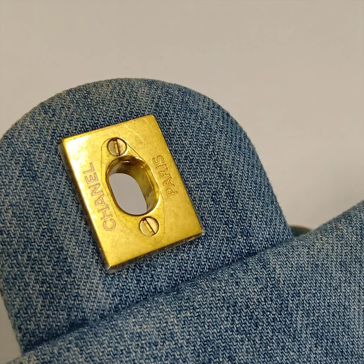 [Individually packaged] Chanel Mini Matelassé 17 Denim Single Flap Single Chain Bag, Blue, Gold Hardware, NKX51TT7, Random Plate, A01115 — view 12