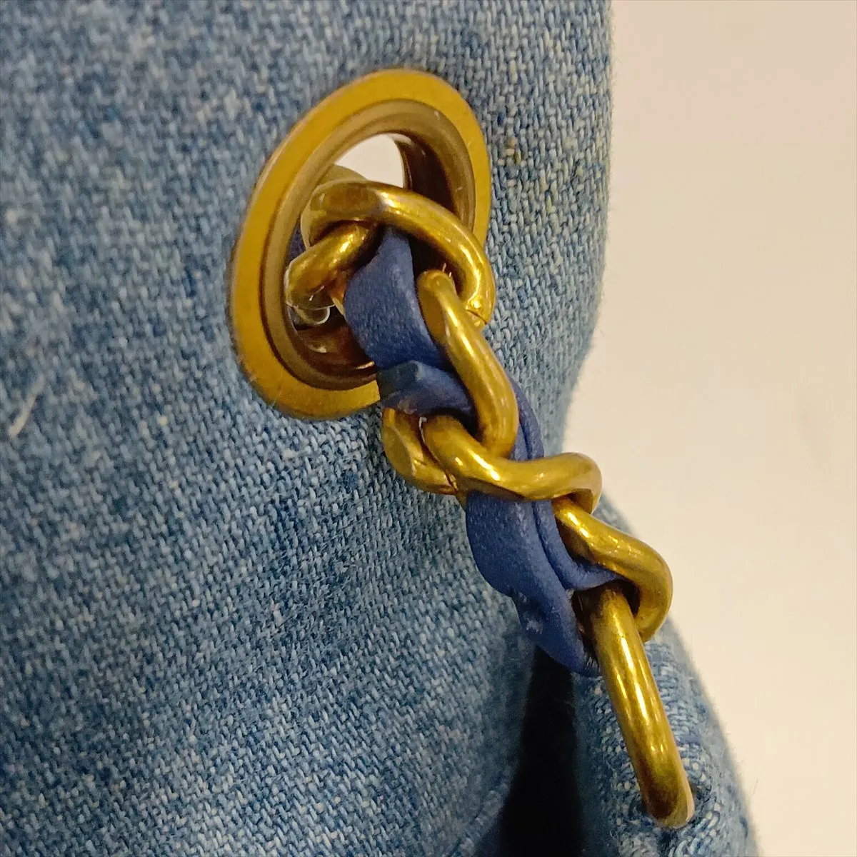 [Individually packaged] Chanel Mini Matelassé 17 Denim Single Flap Single Chain Bag, Blue, Gold Hardware, NKX51TT7, Random Plate, A01115 — view 14