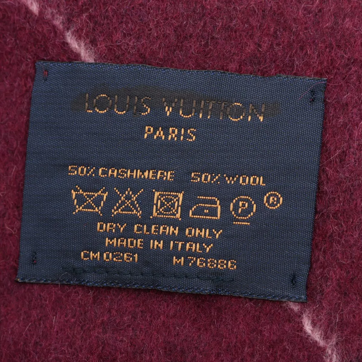 Echarpe The Ultimate CM0261 Scarf, Cashmere x Wool, Bordeaux, Tag — view 3