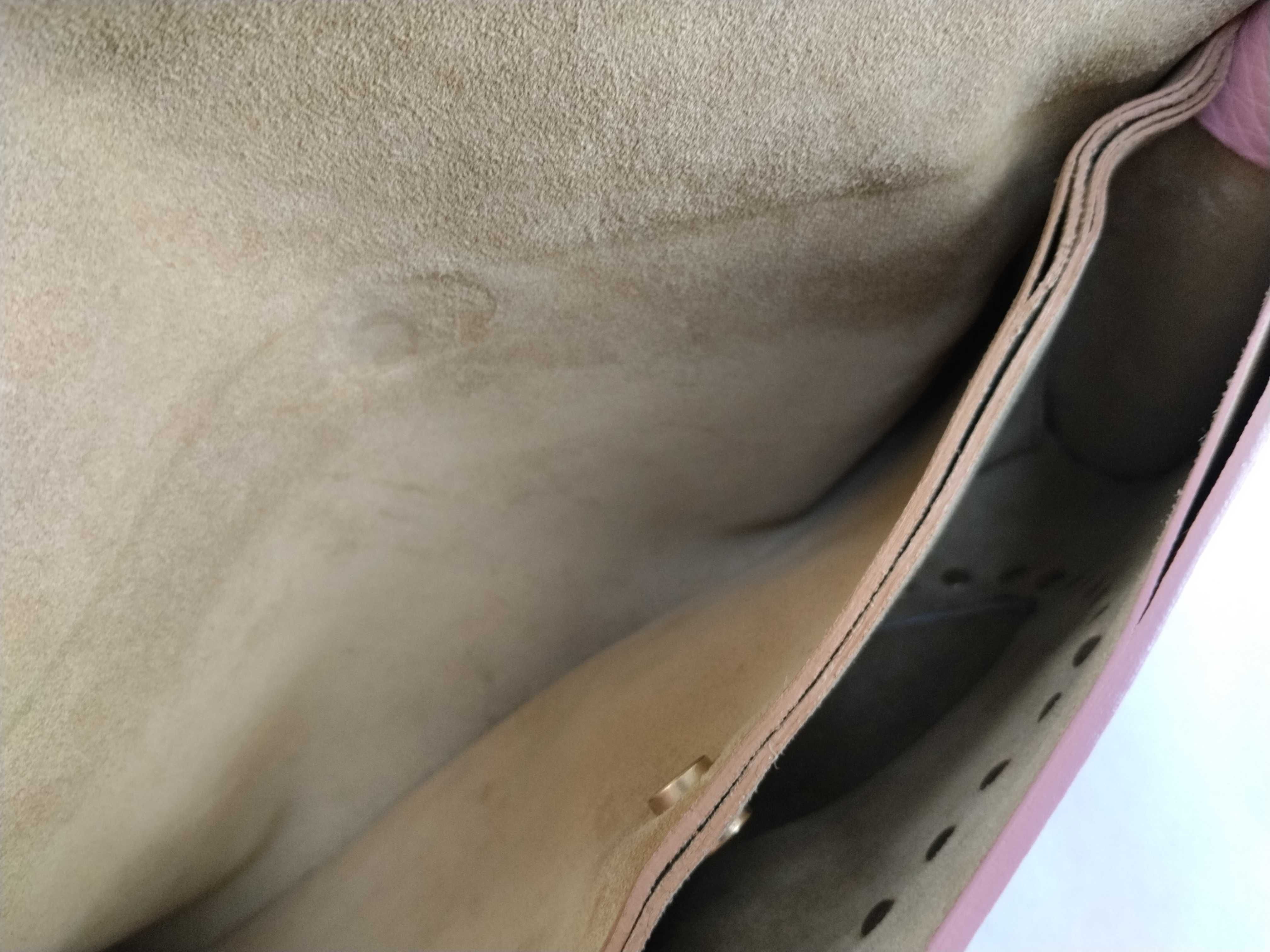 Leather One-Shoulder Bag (Pink) — view 13