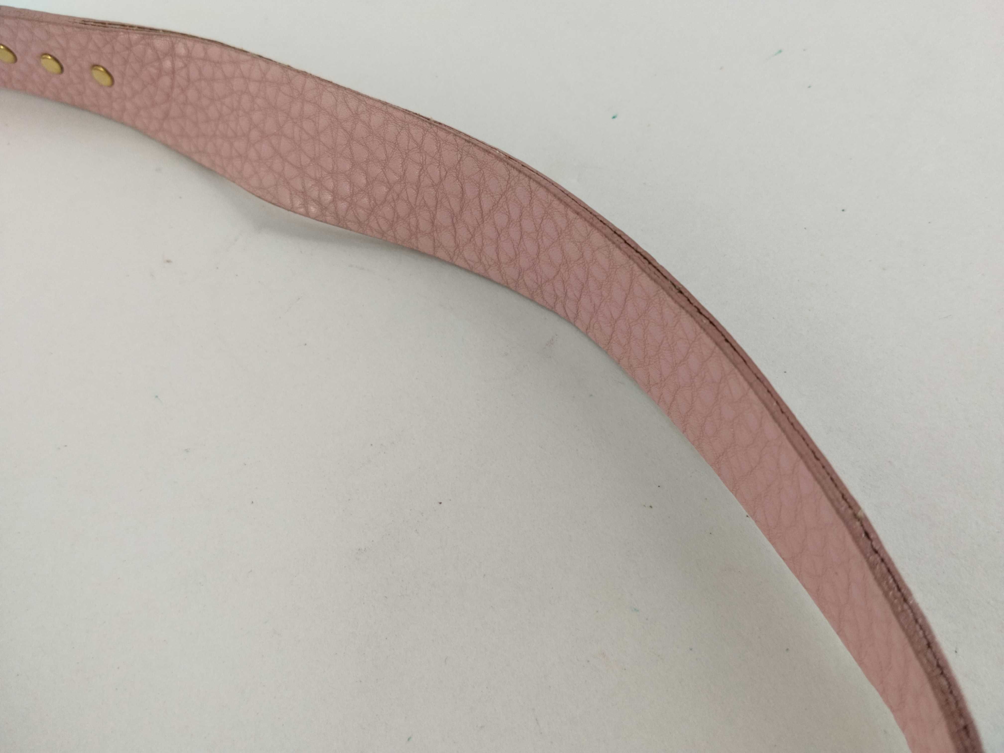 Leather One-Shoulder Bag (Pink) — view 4