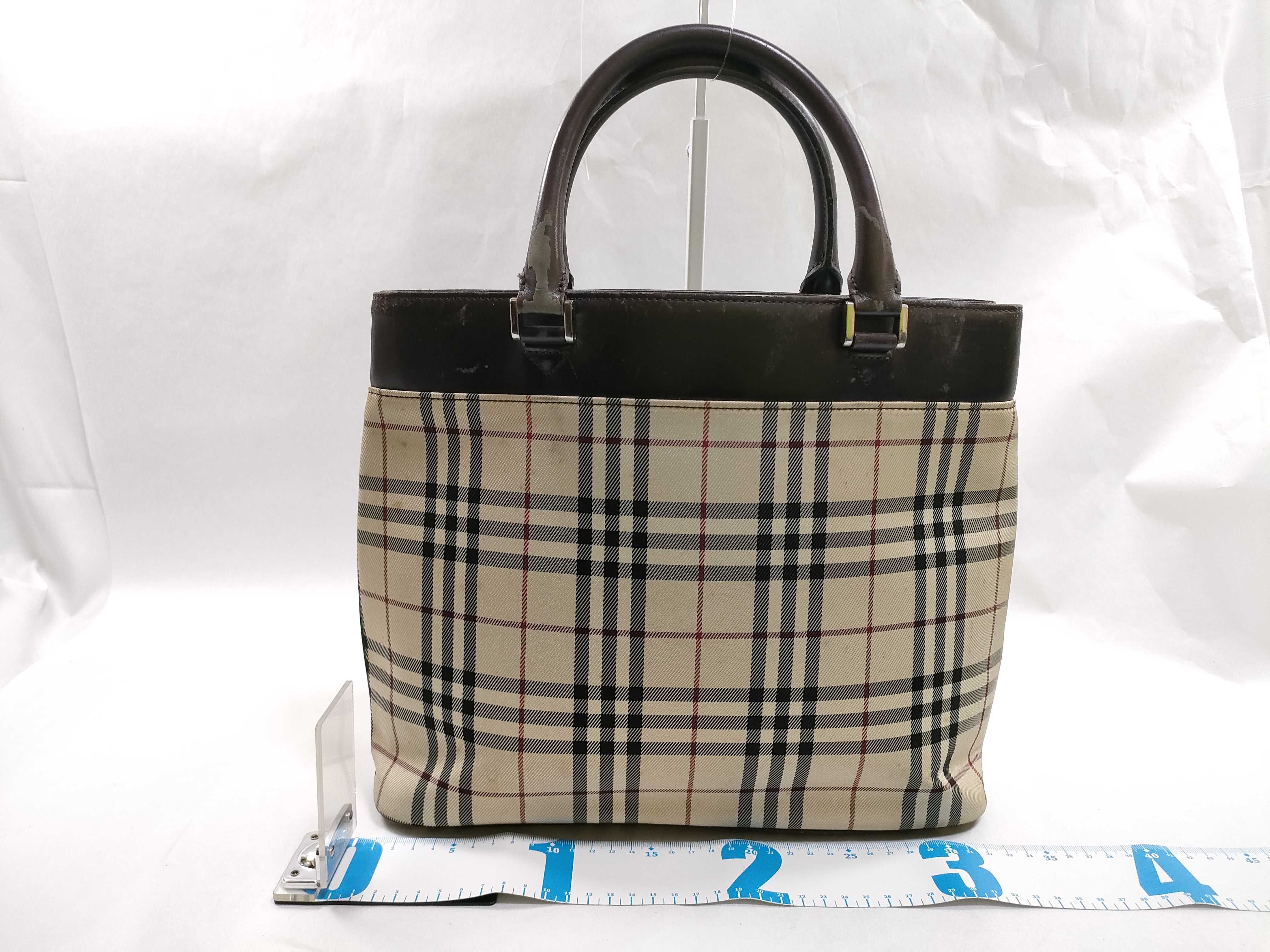 handbag, Nova Check pattern, beige. — view 2
