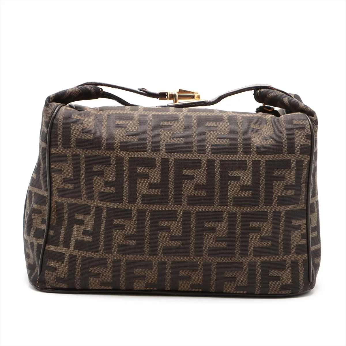 Zucca Canvas x Leather Vanity Bag Brown — view 2
