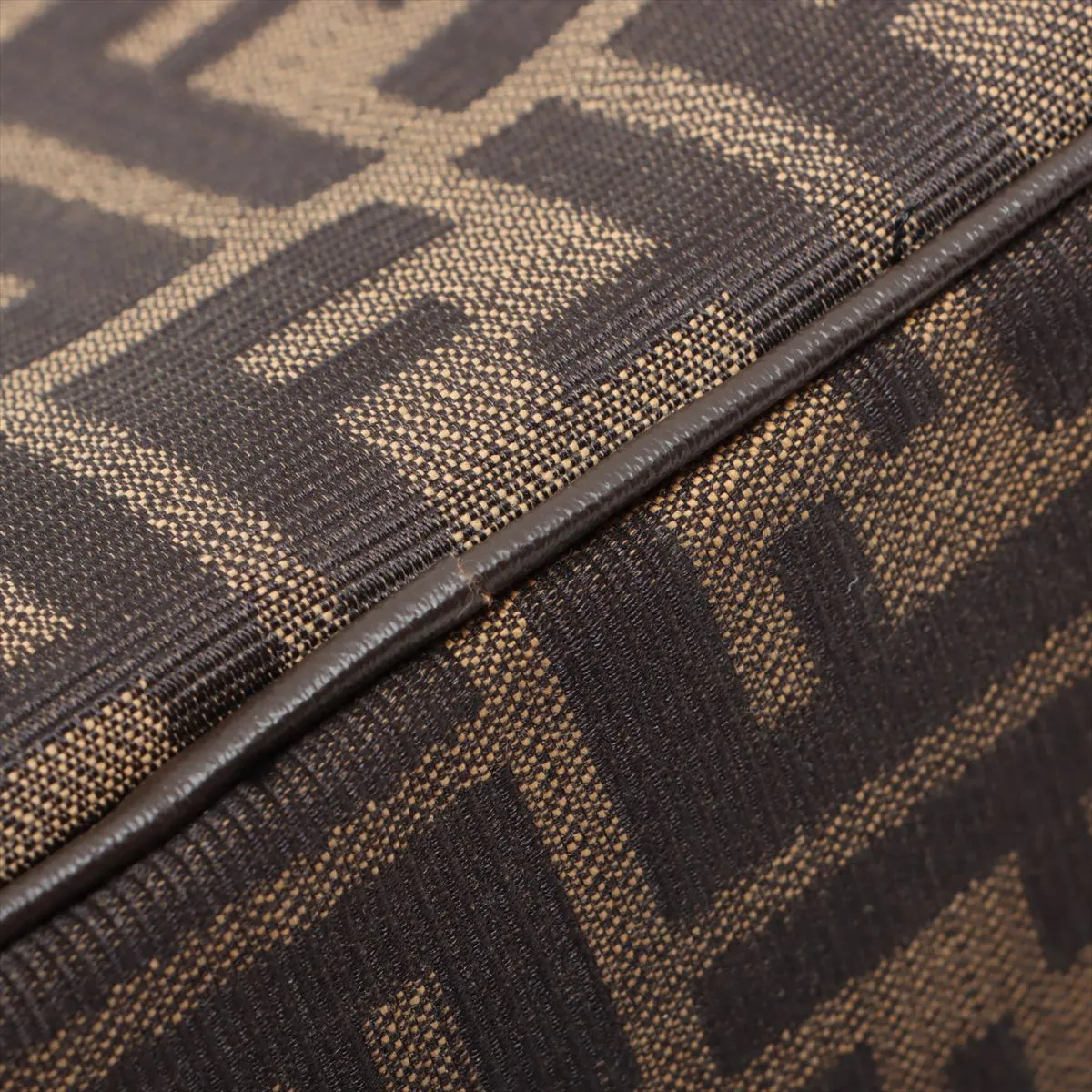 Zucca Canvas x Leather Vanity Bag Brown — view 11